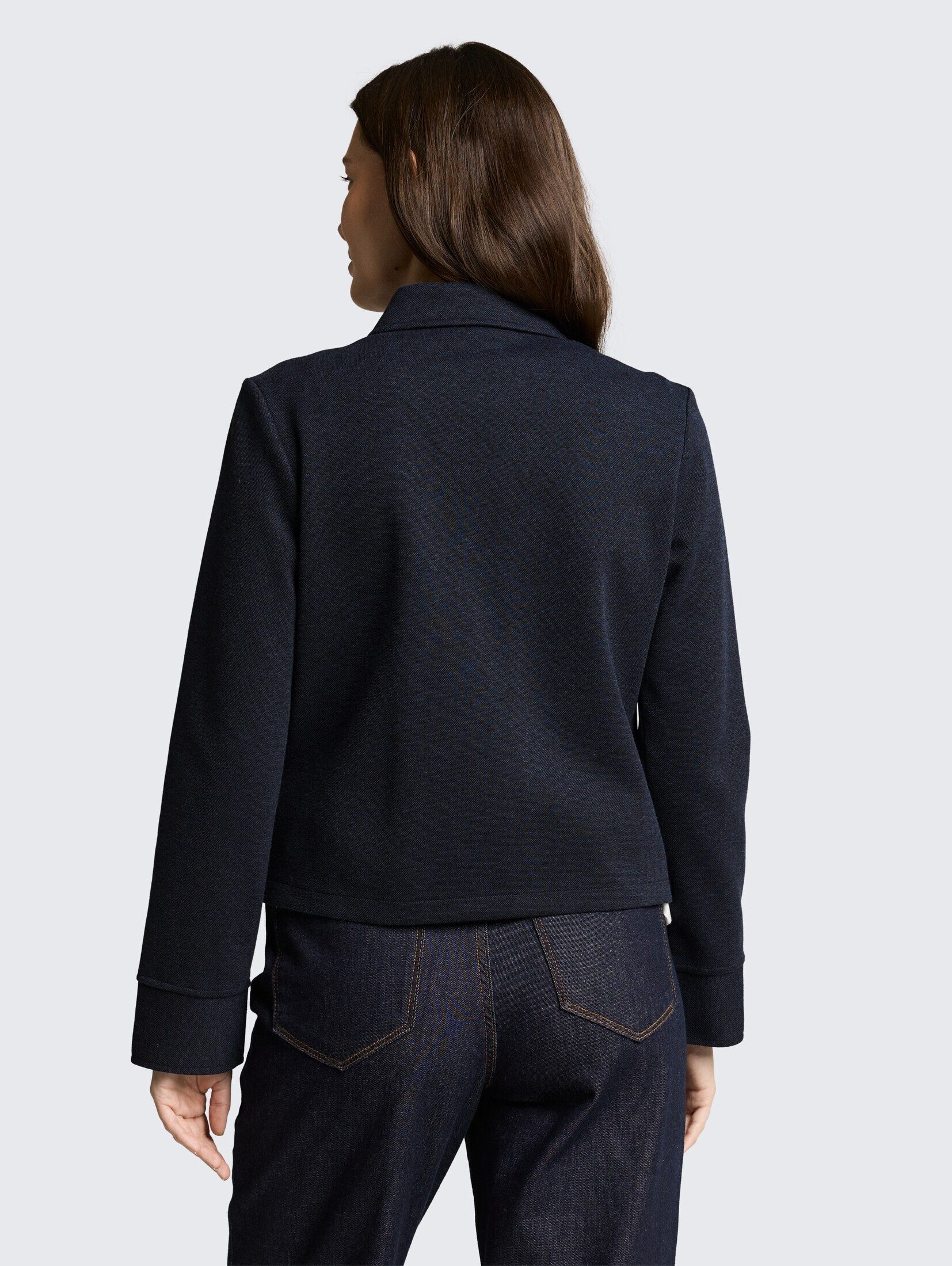 TOM TAILOR Jackenblazer Blazer Regular Fit Piqué Jacke