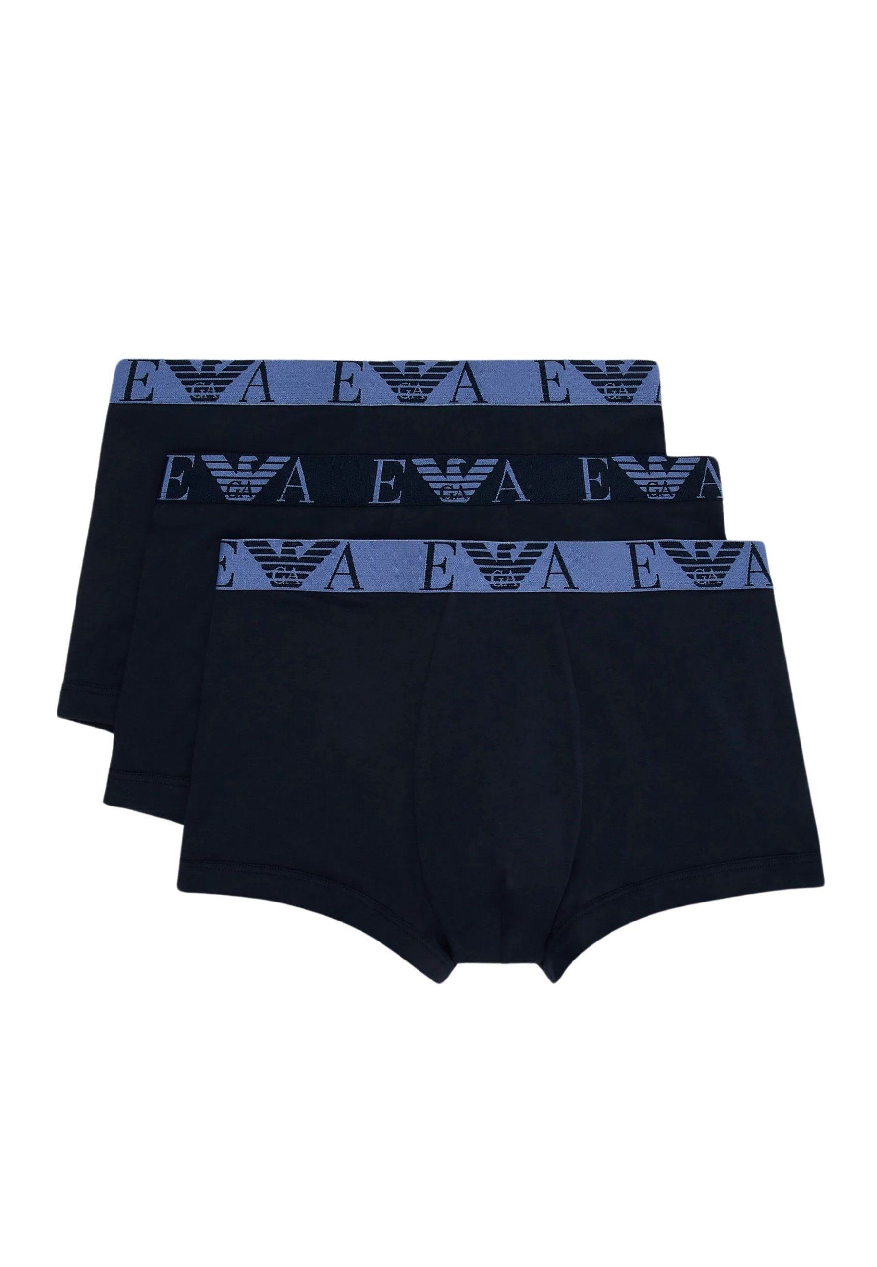 Emporio Armani Boxershorts Trunks Shorts Marine (3-St) Pack 3 Knit