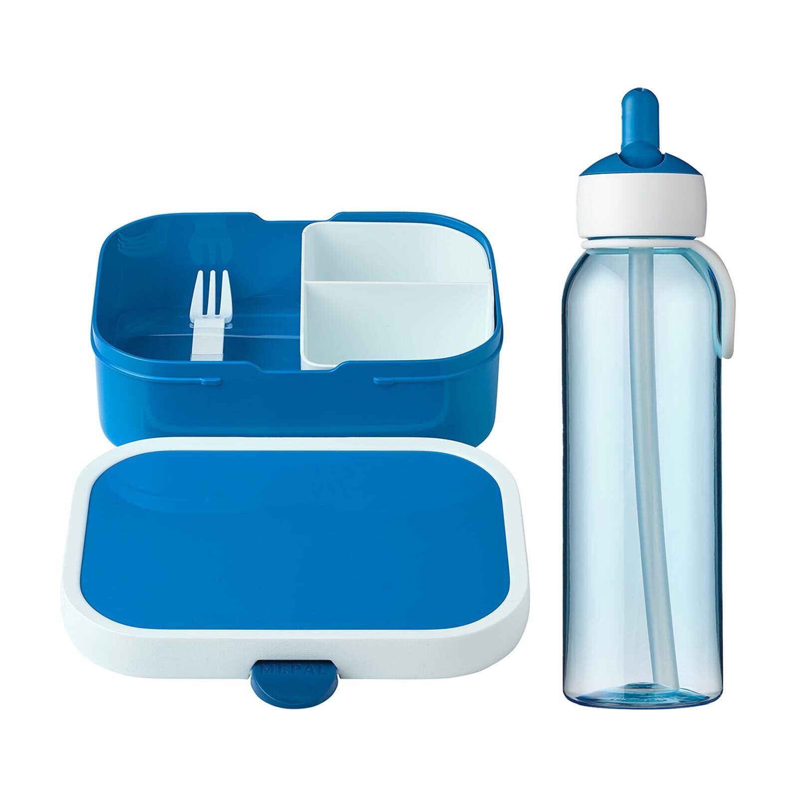 Mepal Lunchbox Campus Lunchset 2er Set, Kunststoff, (2-tlg), Spülmaschinengeeignet blau