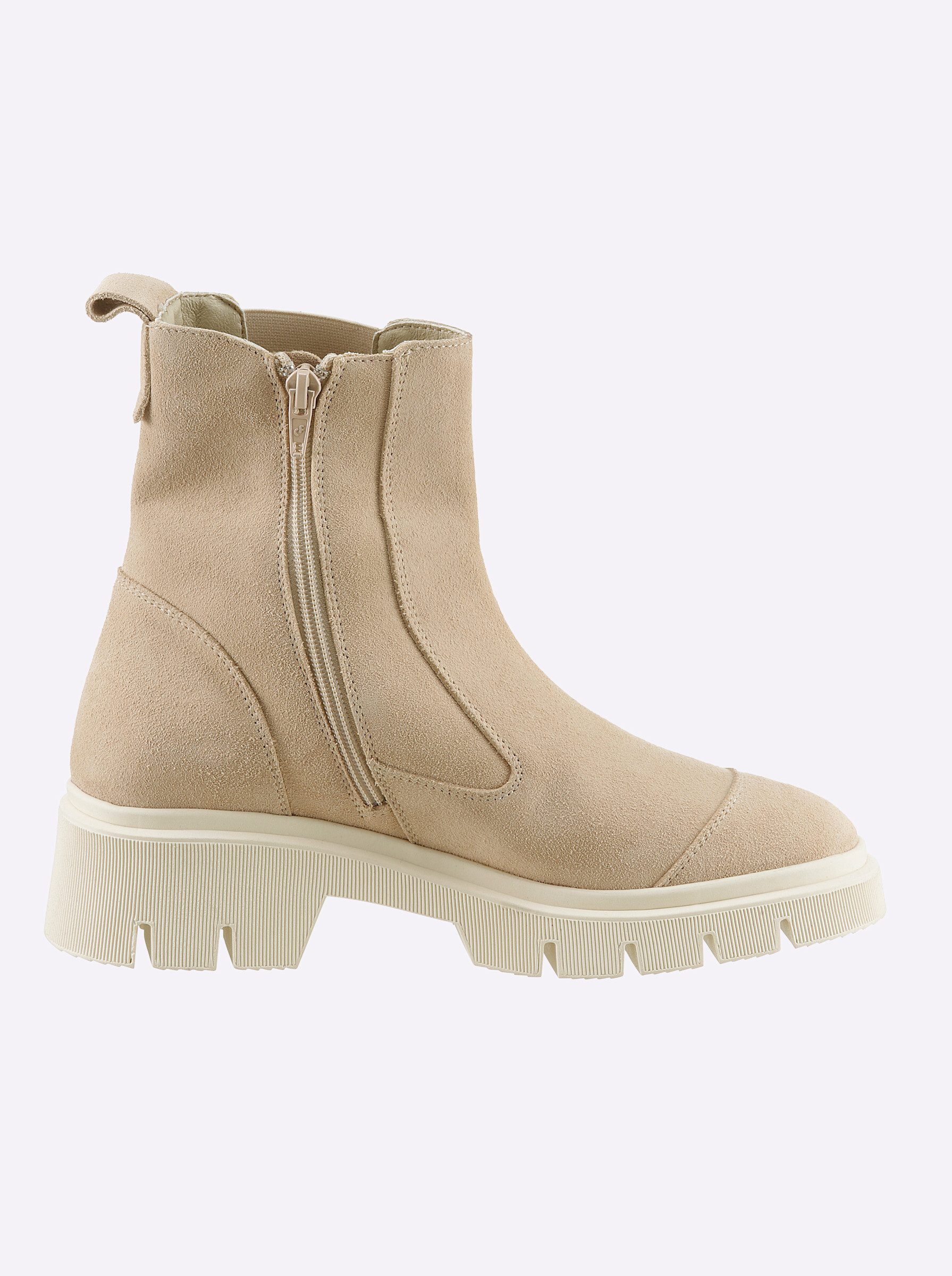 heine Stiefelette Stiefelette Wechselfußbett, Stretcheinsatz