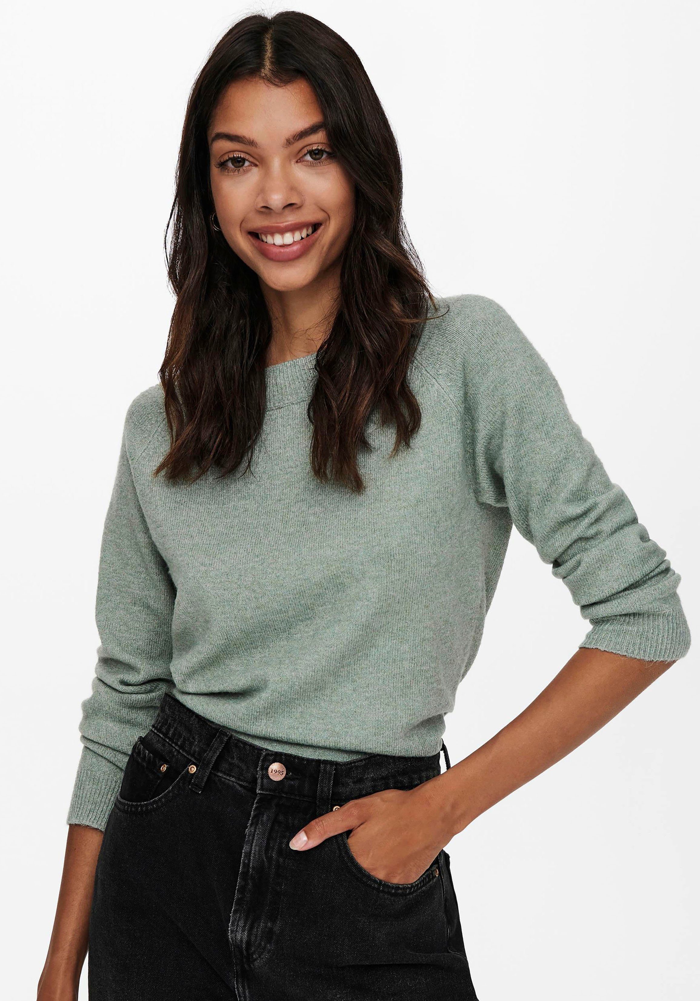 ONLY Rundhalspullover ONLRICA LIFE L/S PULLOVER KNT NOOS günstig online kaufen