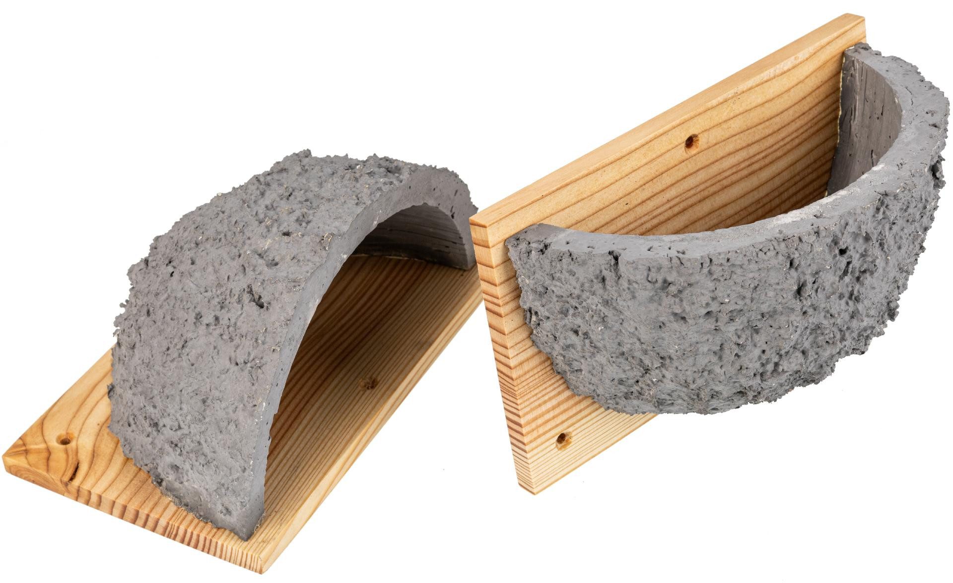 Holz Frank Nistkasten Rauchschwalben Nest aus Holzbeton & Lärche – Nistkasten handgefertigt