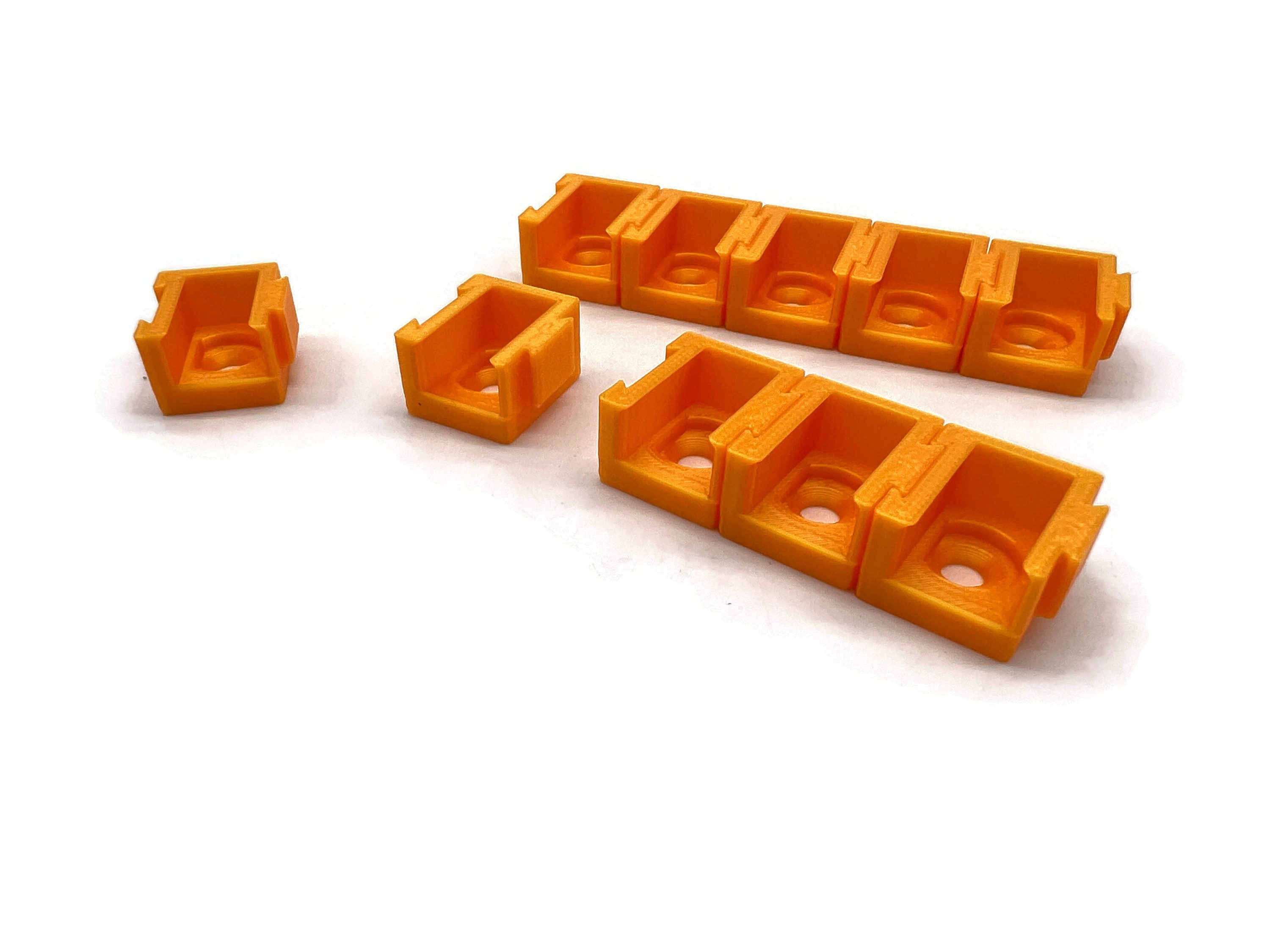 eXODA Verbindungsklemme 10x Halterung für 2er für Wago Klemmen Typ 221-412 Befestigungsadapter, Klemmenhalter für 10 Klemmen, für 2er Wagoklemmen