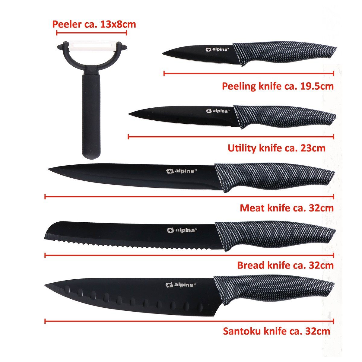 Alpina Messer-Set alpina MesserSet für Profiküche