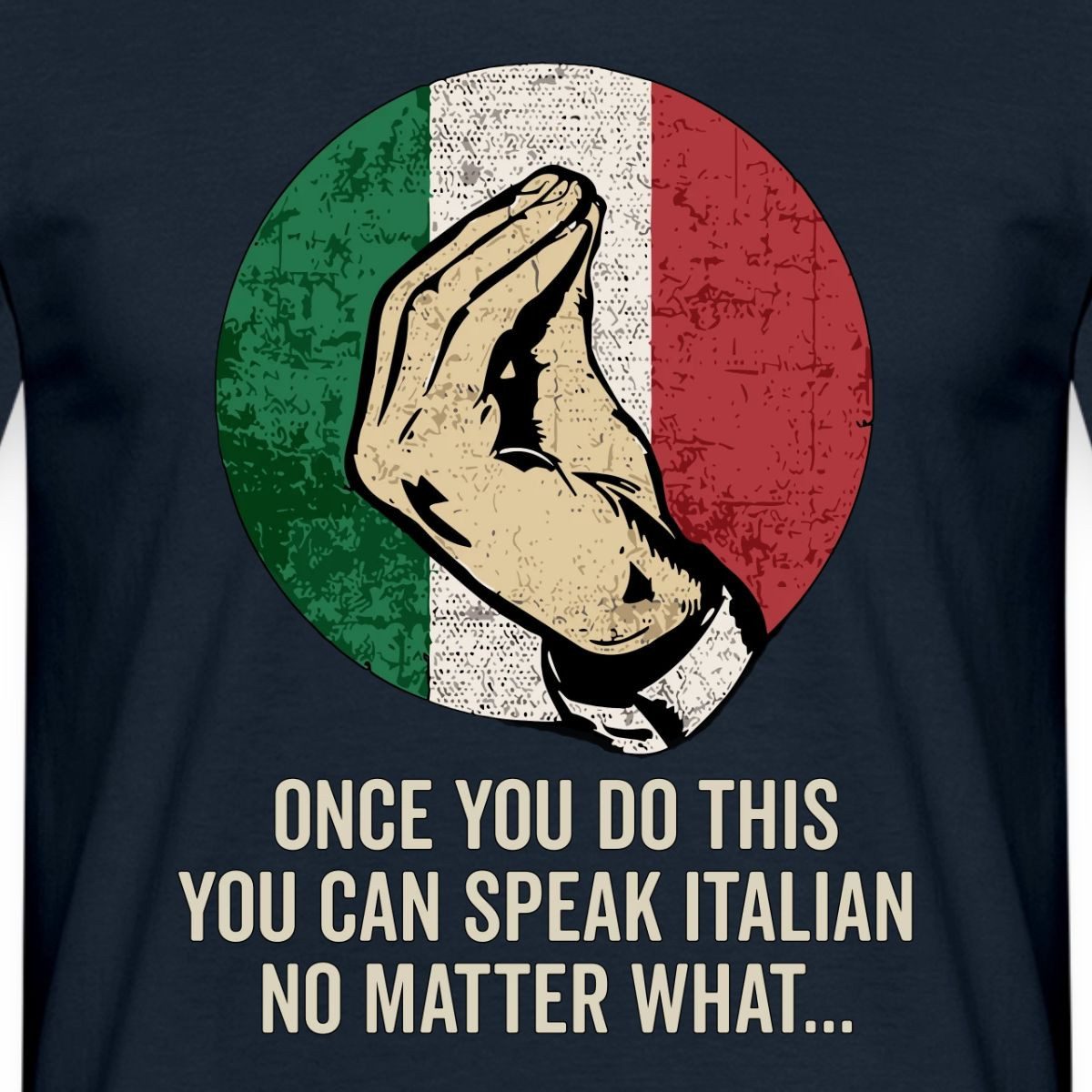 Spreadshirt T-Shirt Italienische Geste Humor Italien-Fans Männer T-Shirt (1-tlg)