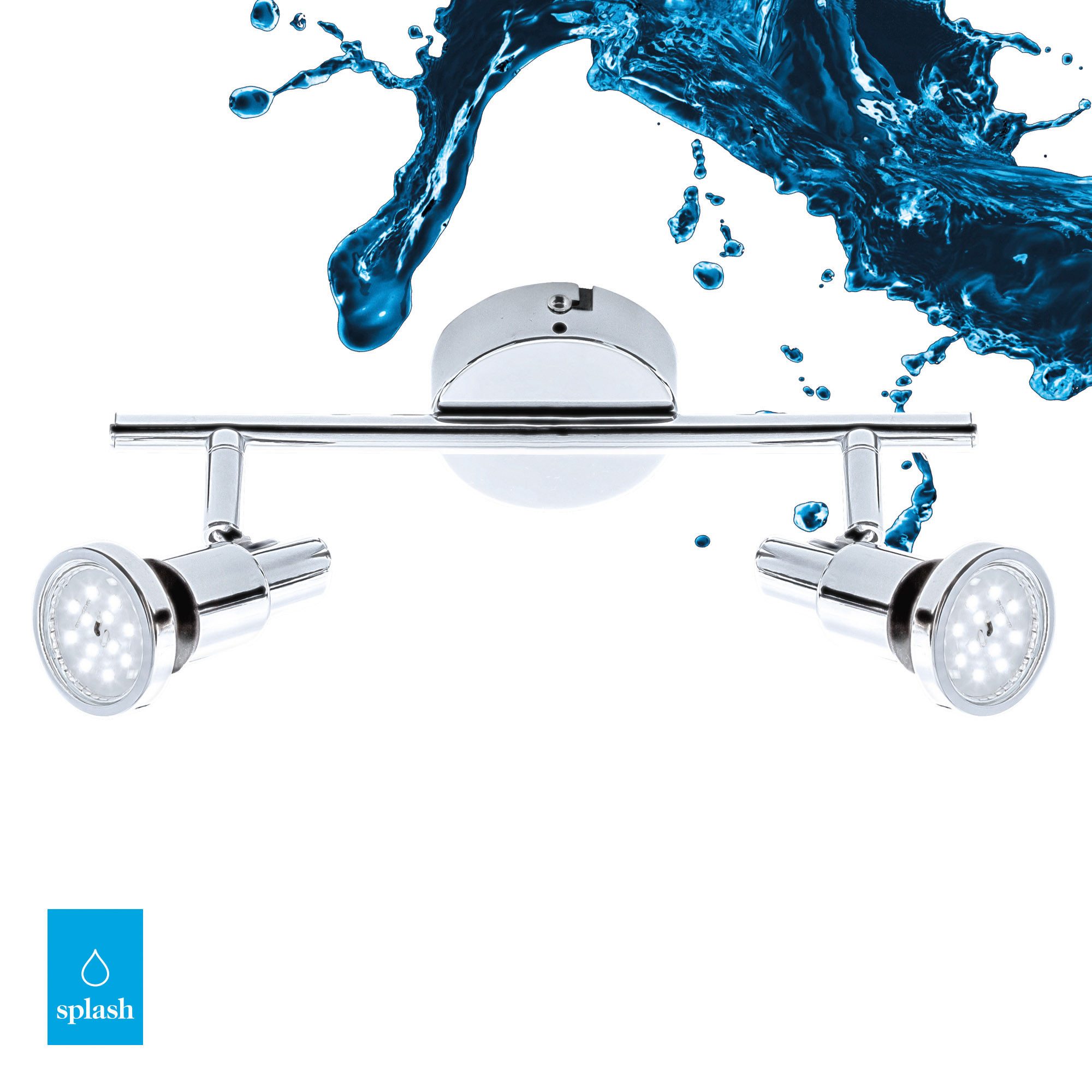 Briloner Leuchten Deckenspot LED Deckenspot Extra-Warmweiß schwenkbar GU10, LED wechselbar, 2700K - Extra - Warmweiß, 1-flammig, schwenkbar, IP44, schwarz, GU10