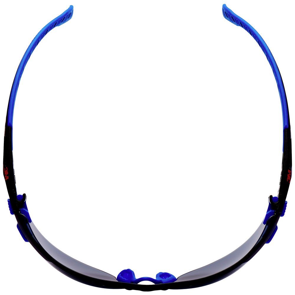 3M Schwarz Schutzbrille Arbeitsschutzbrille 3M S1102SGAF Blau, Antibeschlag-Schutz mit Solus