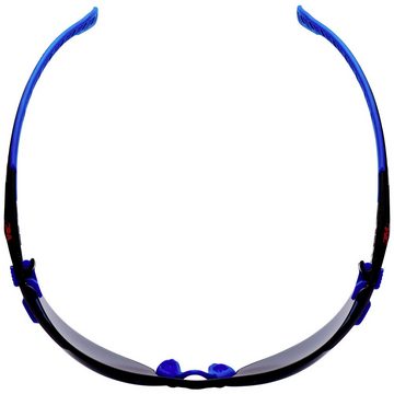 3M Arbeitsschutzbrille 3M Solus S1102SGAF Schutzbrille mit Antibeschlag-Schutz Blau, Schwarz