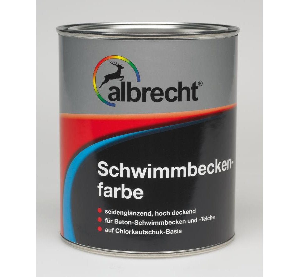 Albrecht Zementfarbe Albrecht Schwimmbeckenfarbe 2,5 L capriblau | Bodenbeschichtungen