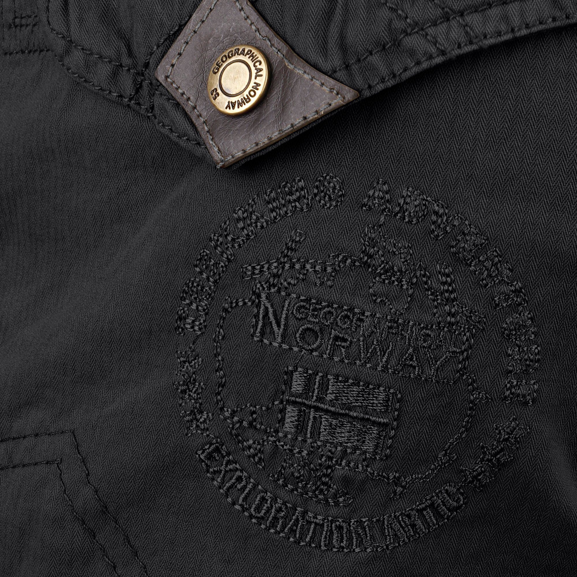 Geographical Norway Cargoshorts Herren kurze Hose Schwarz PEANUT (1-tlg) Herrenshorts mit Gürtel Größe S bis 7XL