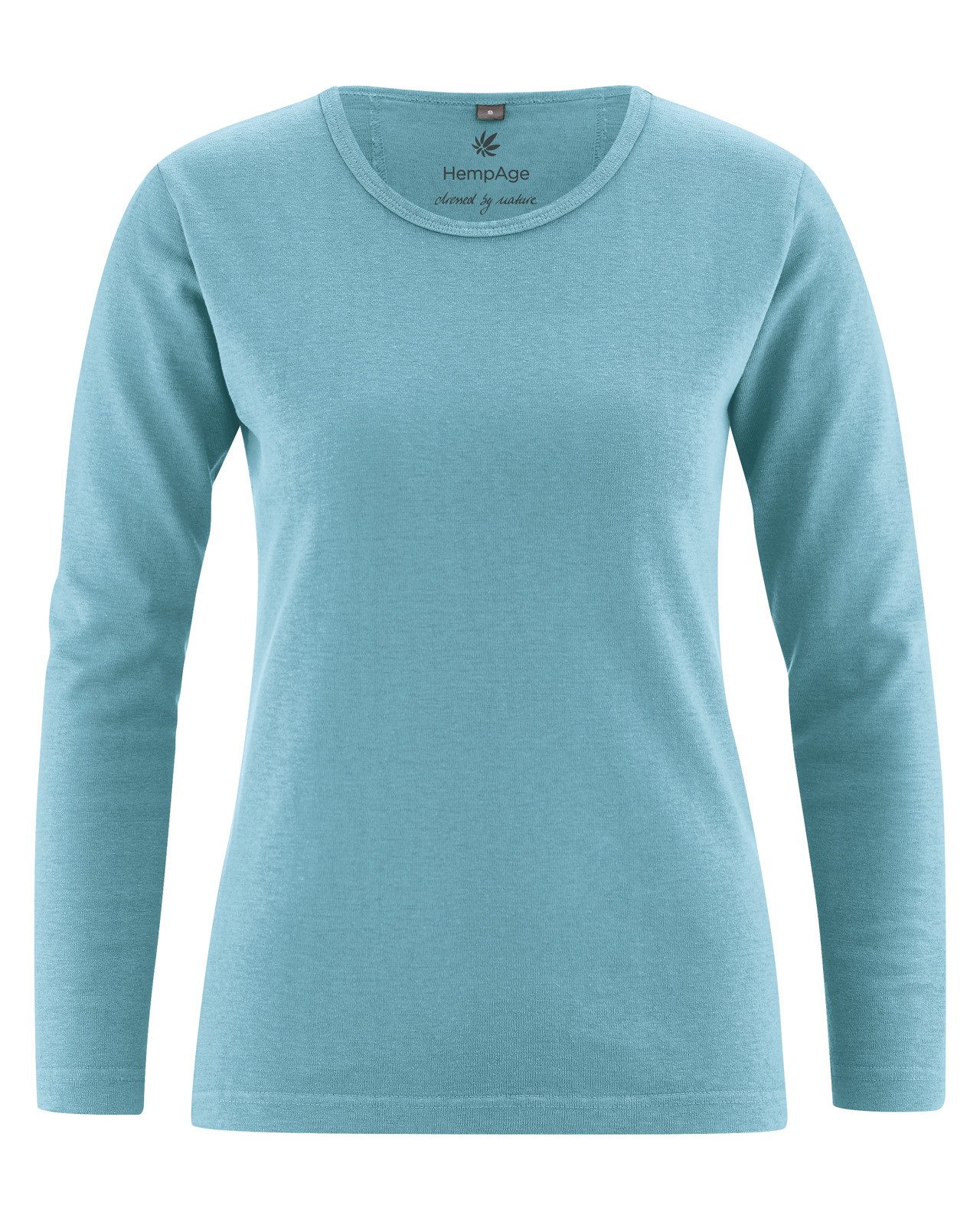 Langarmshirt Basic Langarmshirt Damen Hanf/Biobaumwolle Slim Fit