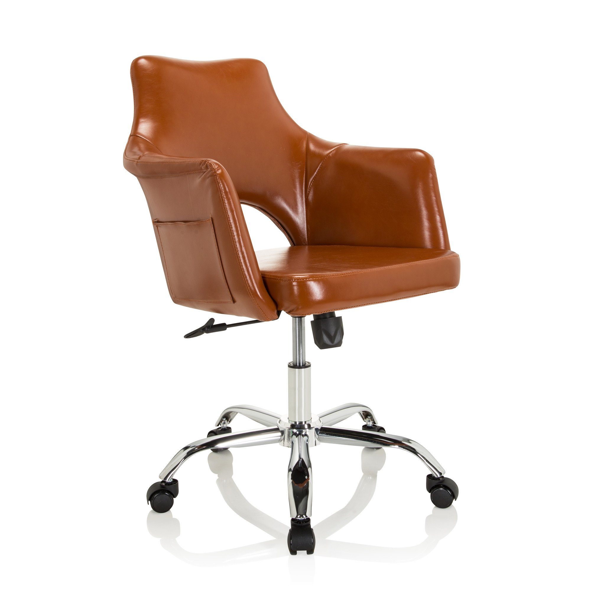 Kunstleder MyBuero Bürostuhl Cognac RELAX Office St), Home ergonomisch Drehstuhl Schreibtischstuhl (1 ZH