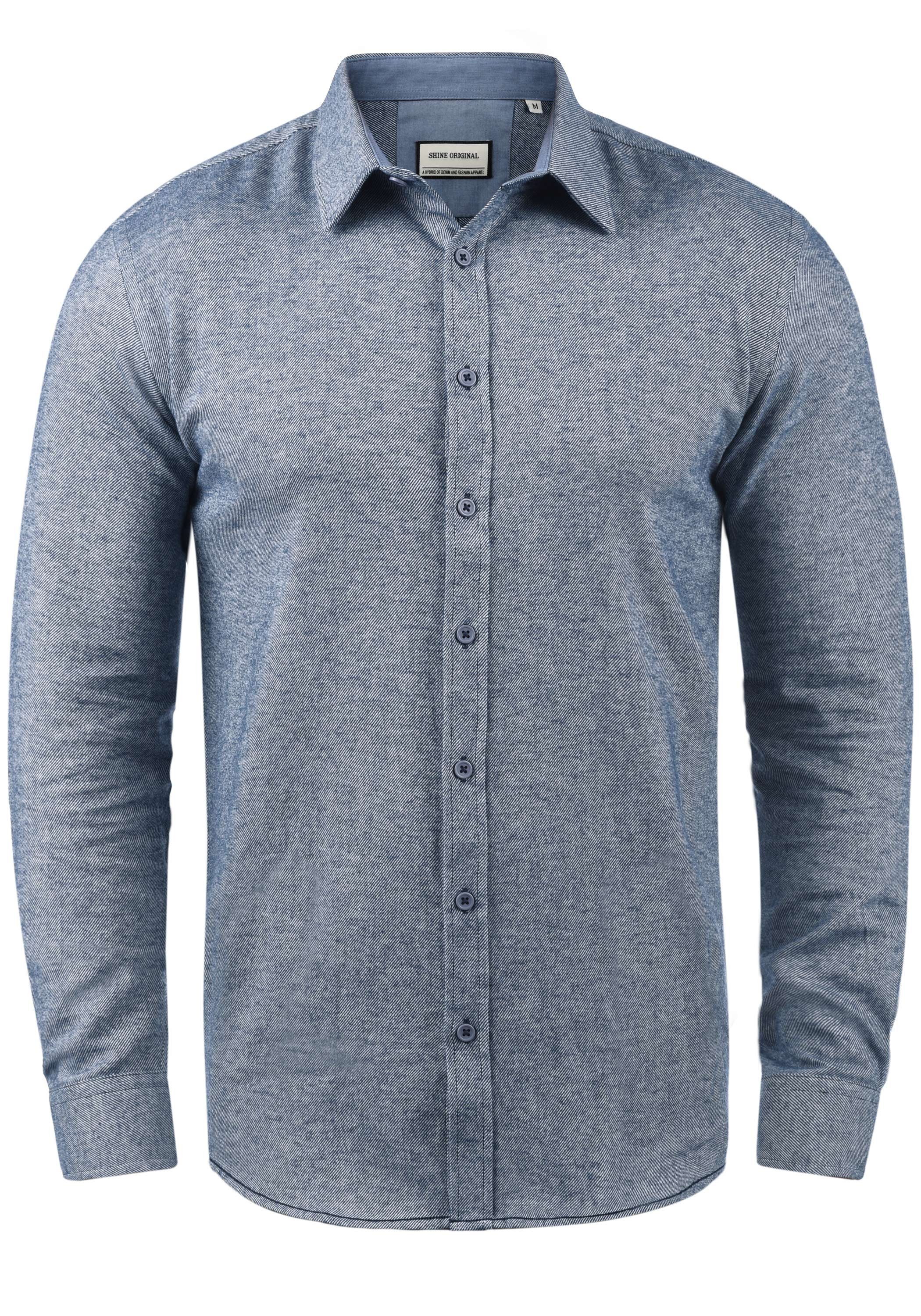 Shine Original Langarmhemd Kent Freizeithemd mit Kentkragen