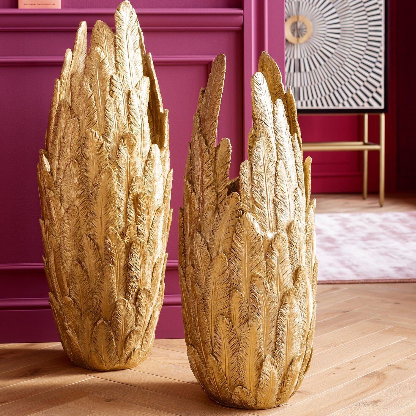 Kare Design Dekovase Feathers (1 St) günstig online kaufen