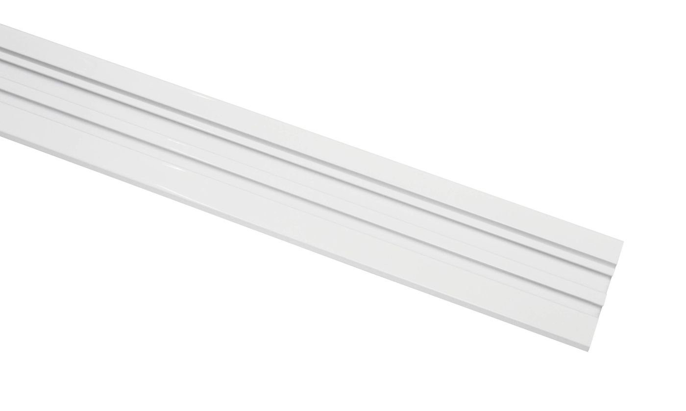 GARDINIA Schienensystem Gardinia Aluminium-Vorhangschiene 2-läufig weiß, standard