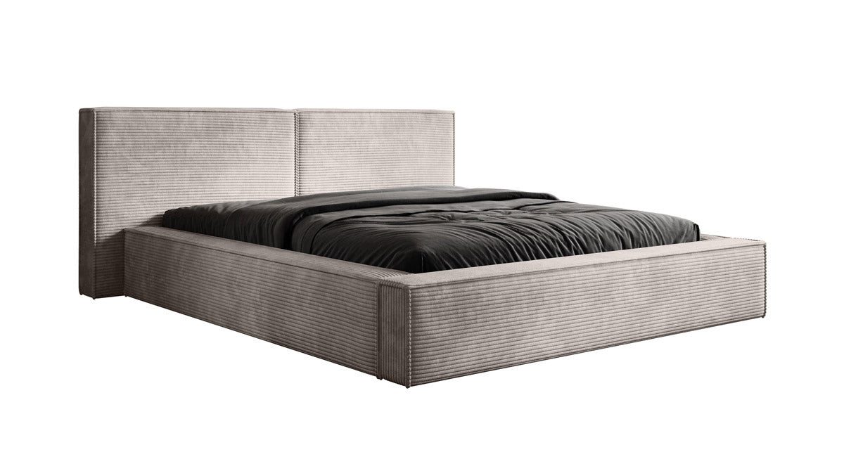Luxusbetten24 Polsterbett Designer Polsterbett Ophelia in Cord, mit Stauraum