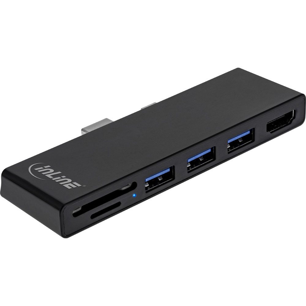 Mauspad MultiHub Surface Pro 4/5/6 3-Port USB 3.2 Typ-A Buchse HDMI 4K Cardrea