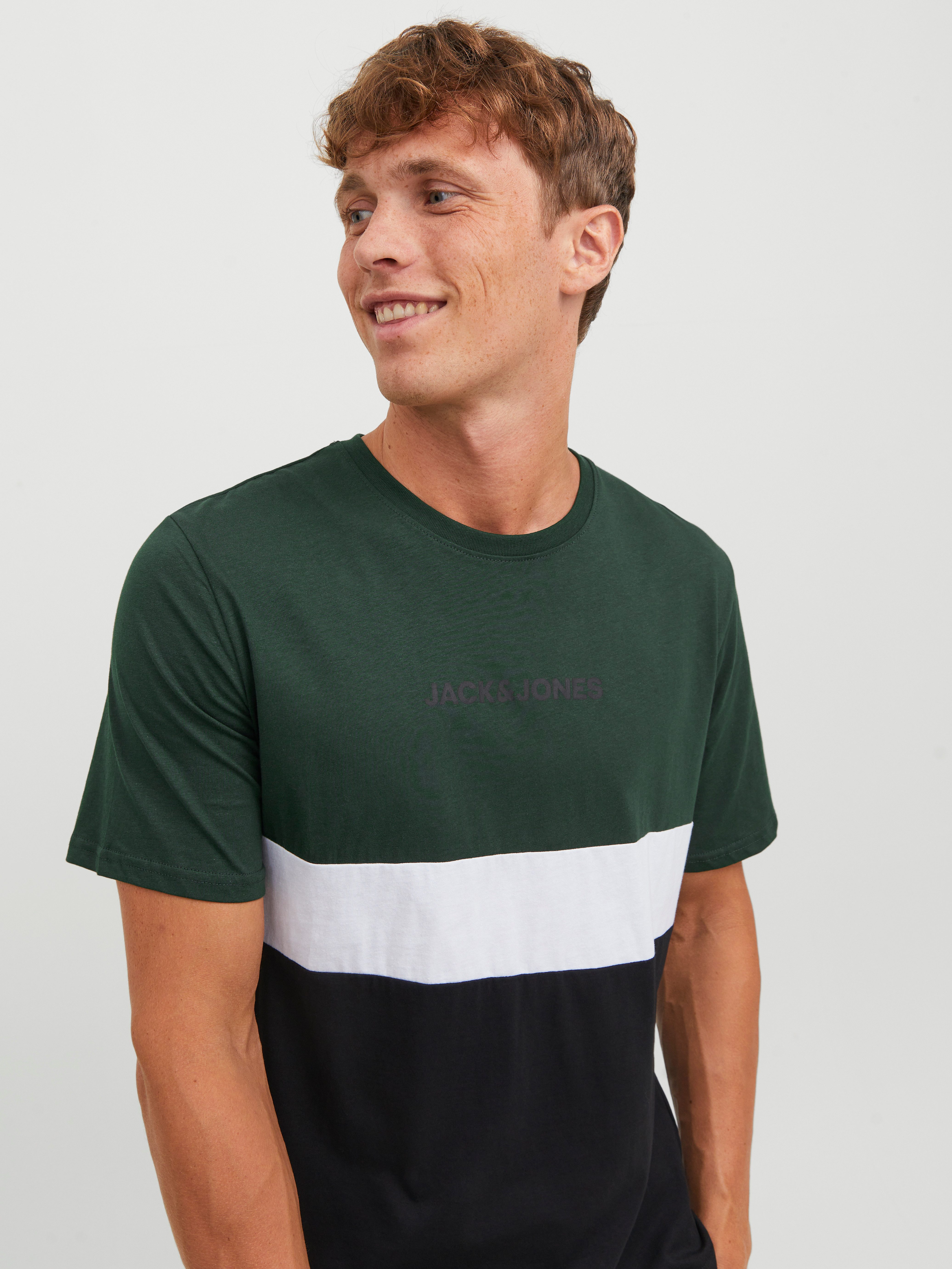 Jack & Jones Rundhalsshirt JJEREID BLOCKING günstig online kaufen