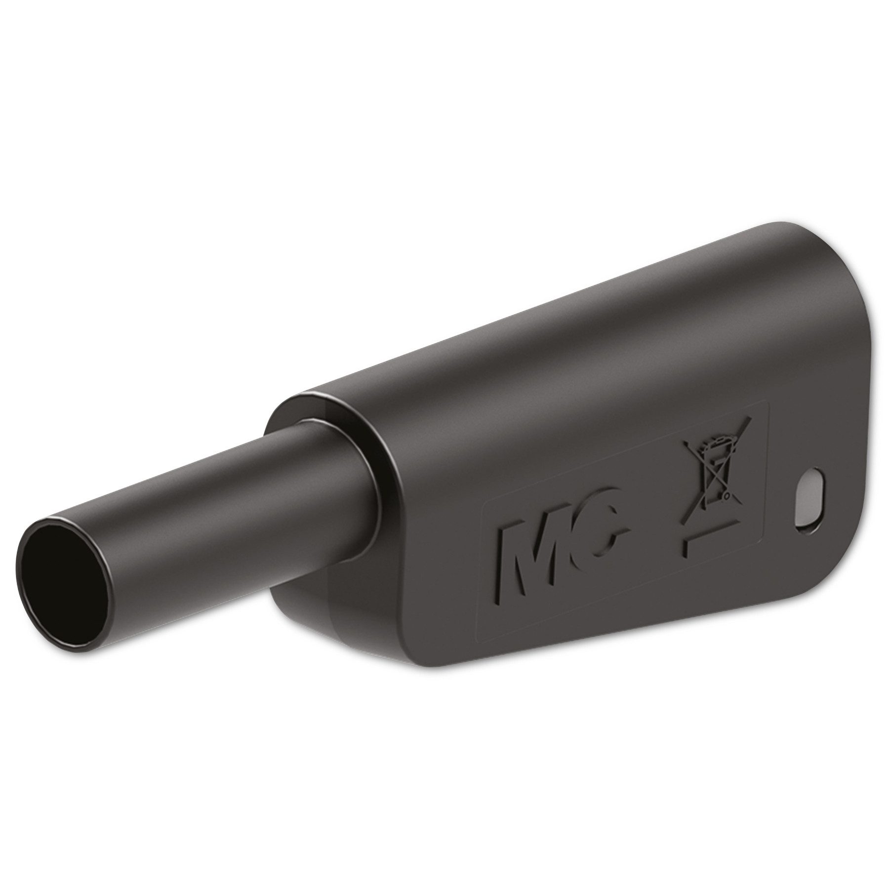 Stäubli Lautsprecherstecker STÄUBLI Einzelstecker, 66.2022-21, 4 mm, schwarz, 1000 V, CAT II, 32