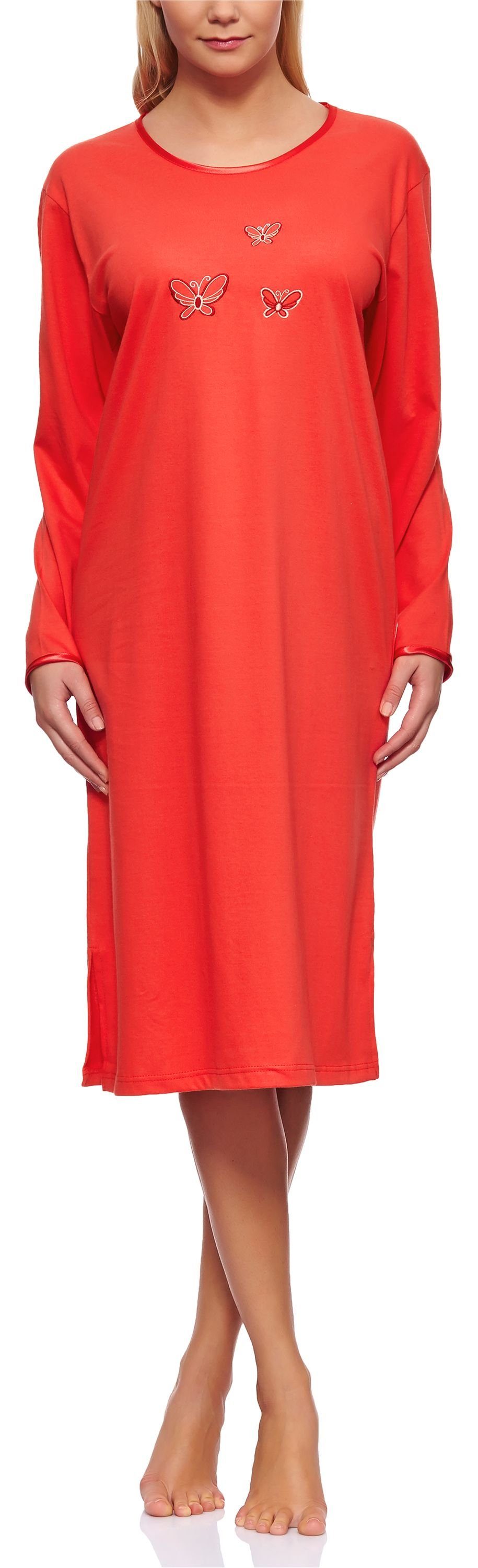 Merry Style Nachthemd Damen Langarm Nachthemd günstig online kaufen
