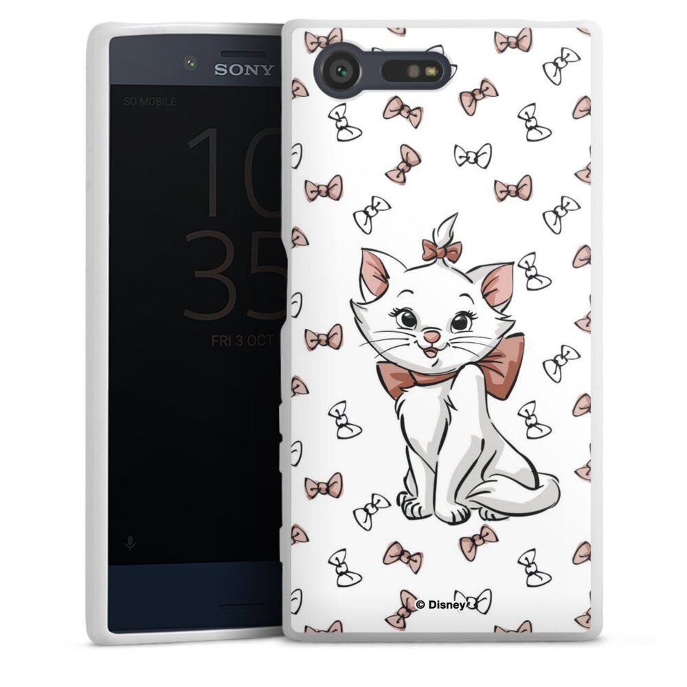 DeinDesign Handyhülle Aristocats Marie Disney Katze Marie Shy, Sony Xperia X Compact Silikon Hülle Bumper Case Handy Schutzhülle