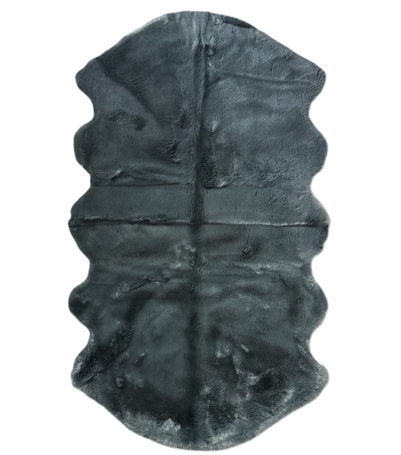 VIVA Home Fellteppich Teppich Dekofell Kuschelfell 60 x 180 cm oder 90 x 150cm, dicht und flauschig