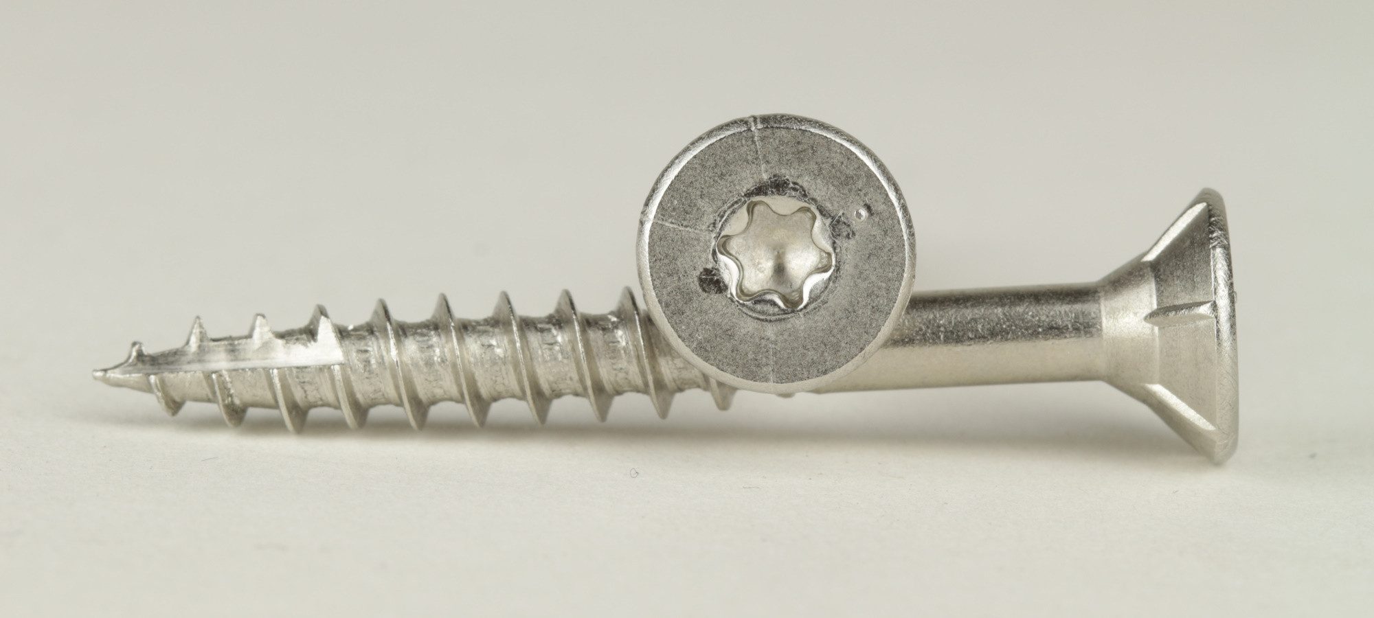 Schäfer-Peters GmbH Spanplattenschraube Spanplattenschraube Senkkopf, Edelstahl A4, 6,0x50 mm, TX 25 Schneidke, (100 St)