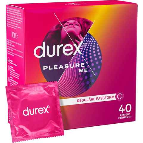 durex Kondome Pleasure Me Packung, 40 St.