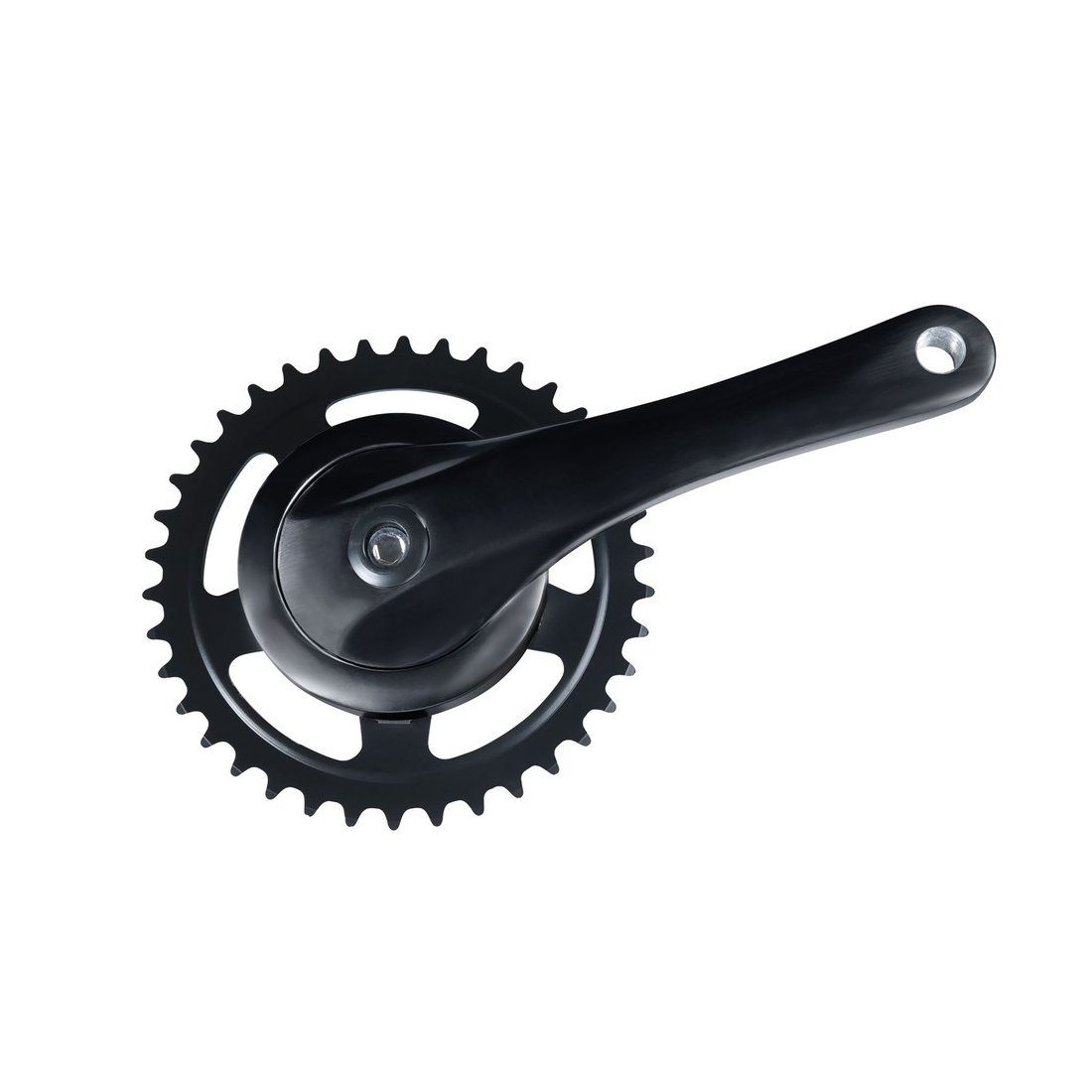 MP Mijnen Pieper Fahrradkurbel Kettenradgarnitur Alu Rock 170mm,46 Z. 4-kant mit Abdeckscheibe