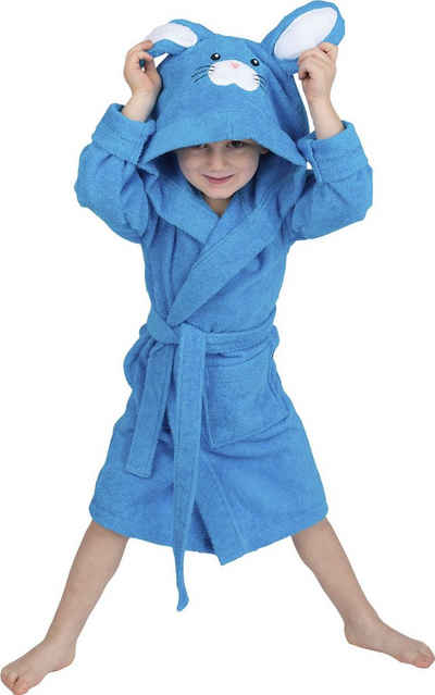 Kinderbademantel »8024«, Wewo fashion, für Mädchen & Jungen, mit niedlicher Kapuze