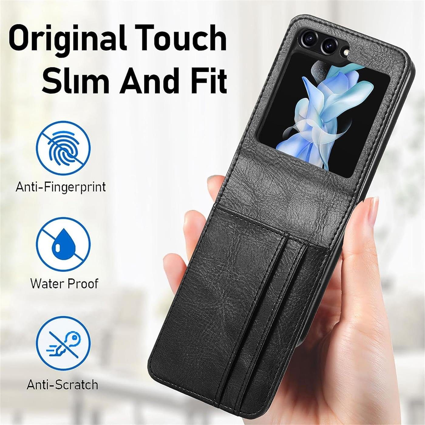 CoolGadget Handyhülle Flip Case Handyhülle für Samsung Galaxy Z FLIP 5 6,7 Zoll, Hülle Klapphülle Schutzhülle Flipstyle Cover Tasche
