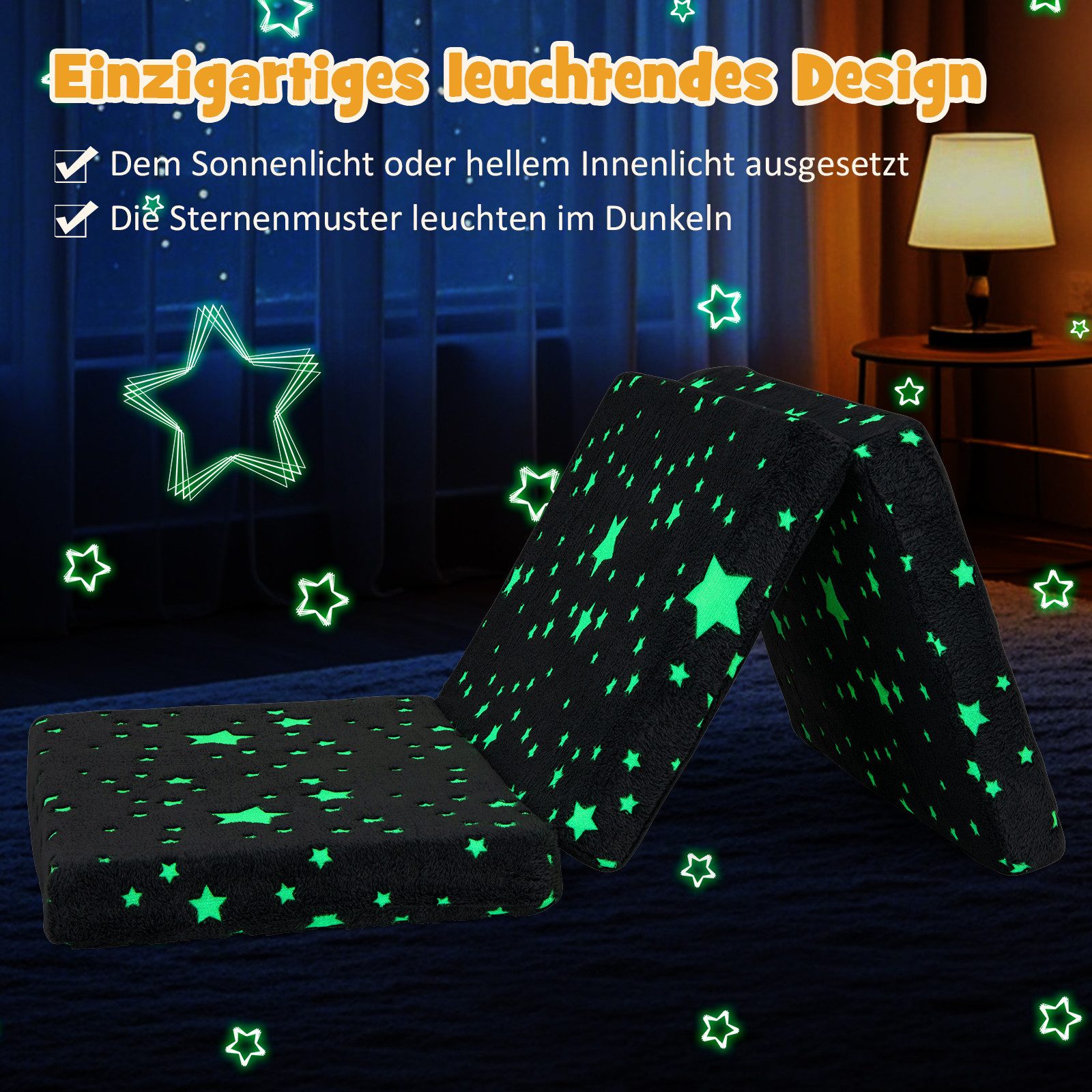Klappmatratze, COSTWAY, 7 cm hoch, Faltmatratze, günstig online kaufen