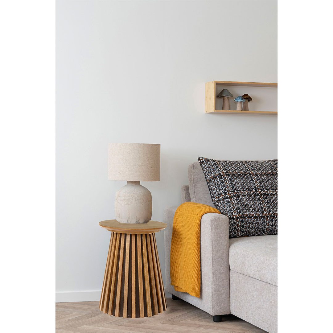 House Nordic Couchtisch Osaka Ecktisch Ø40cm Eichenfurnier. (1-St) – Bild 2 von 2
