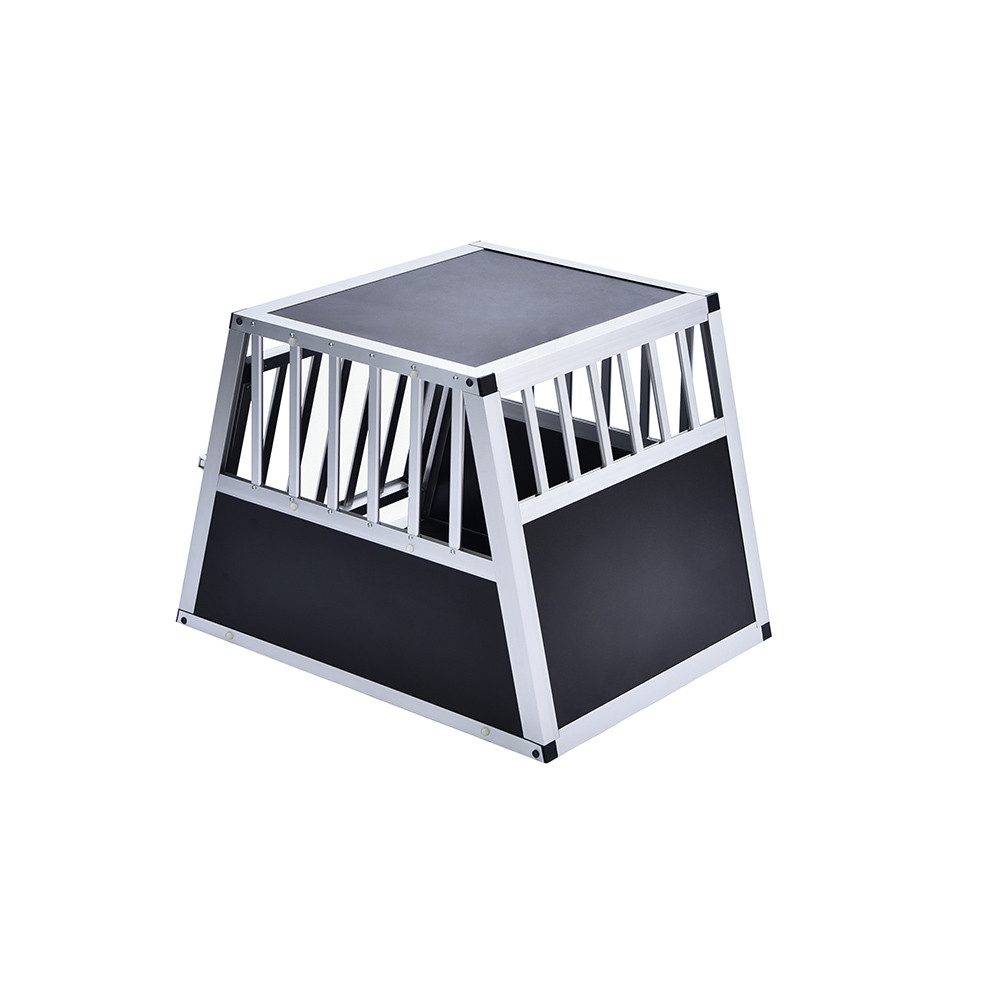 HOME DELUXE Hunde-Transportbox Alu SKITO, verschließbar, Hundetransportbox Aluminium Hundebox Kofferraum