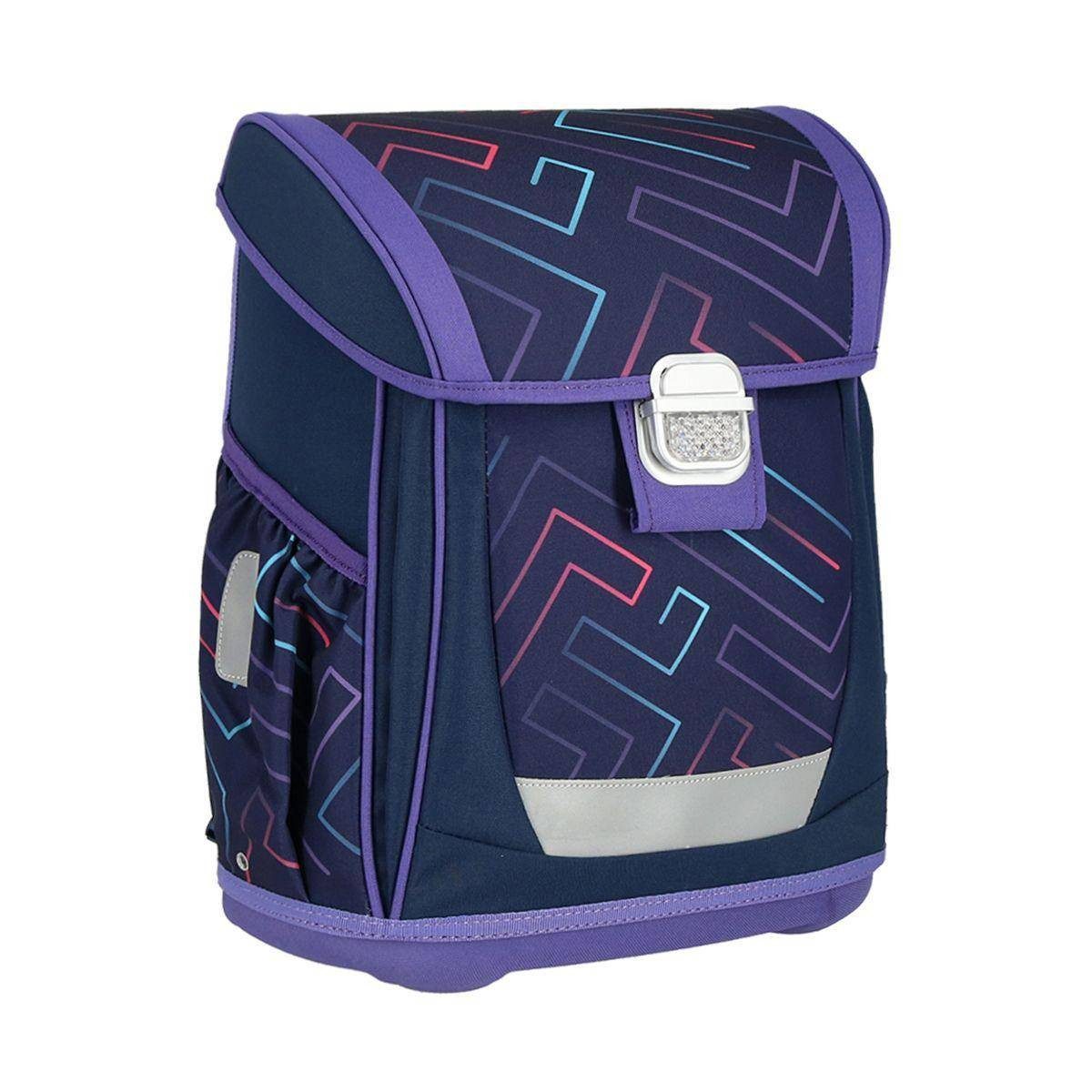 Spirit Schulranzen SPIRIT Schulranzen Set Color Lines 4 teilig Serie COOL