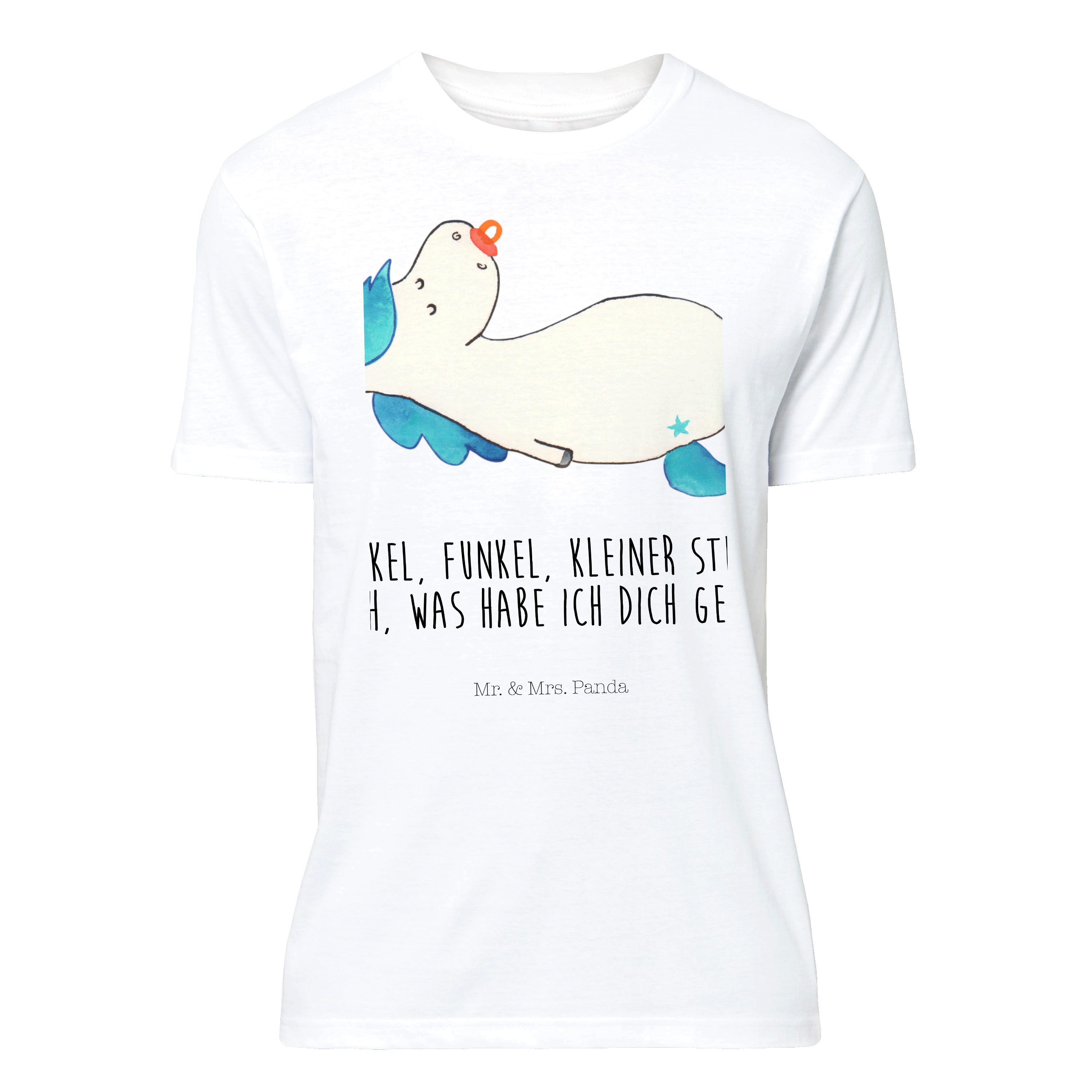 T-Shirt Einhorn Schnullie - Weiß - Shirt, T-Shirt