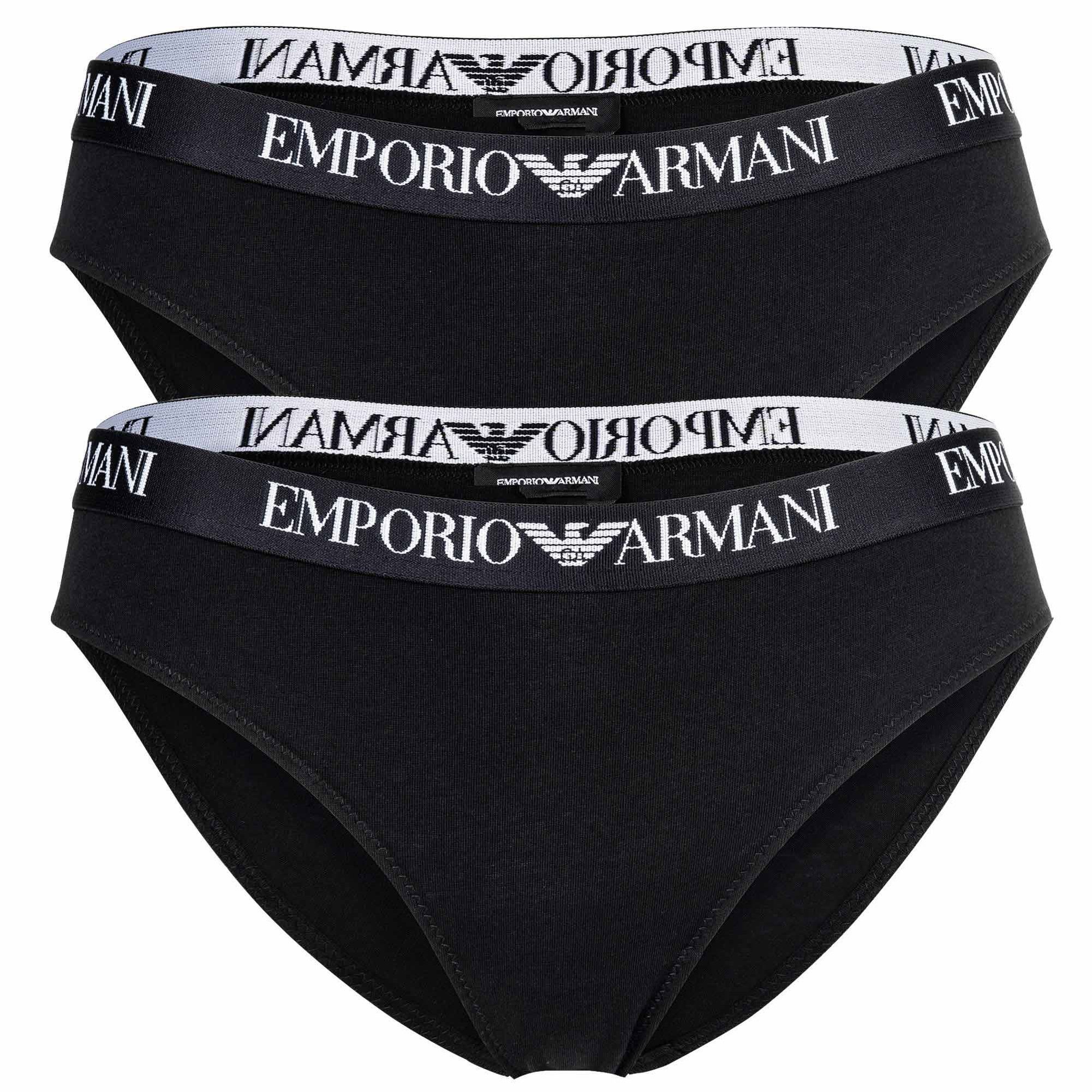 Emporio Armani Slip Damen Slip 2er Pack Baumwolle ESSENTIAL COTTON (Packung, 2er Pack)