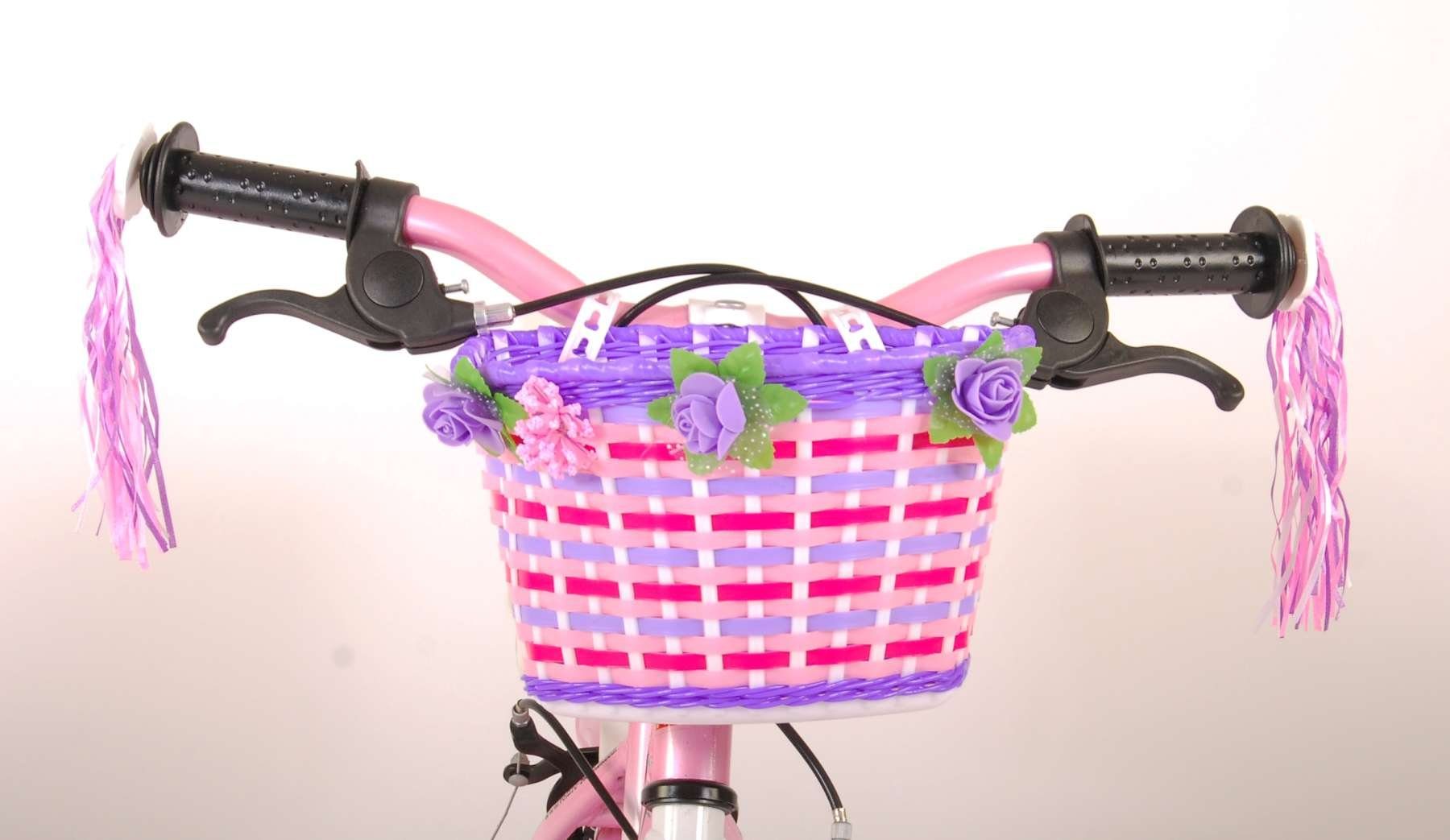 TPFSports Kinderfahrrad Volare - Zoll Fahrrad Handbremse, 12 mit Gang, Kinderrad Rose mit 1 Fahrrad 12 Kinder Sicherheitsgriffe), (Mädchen Laufrad Stützräder 2x Rutschfeste Mädchen Zoll