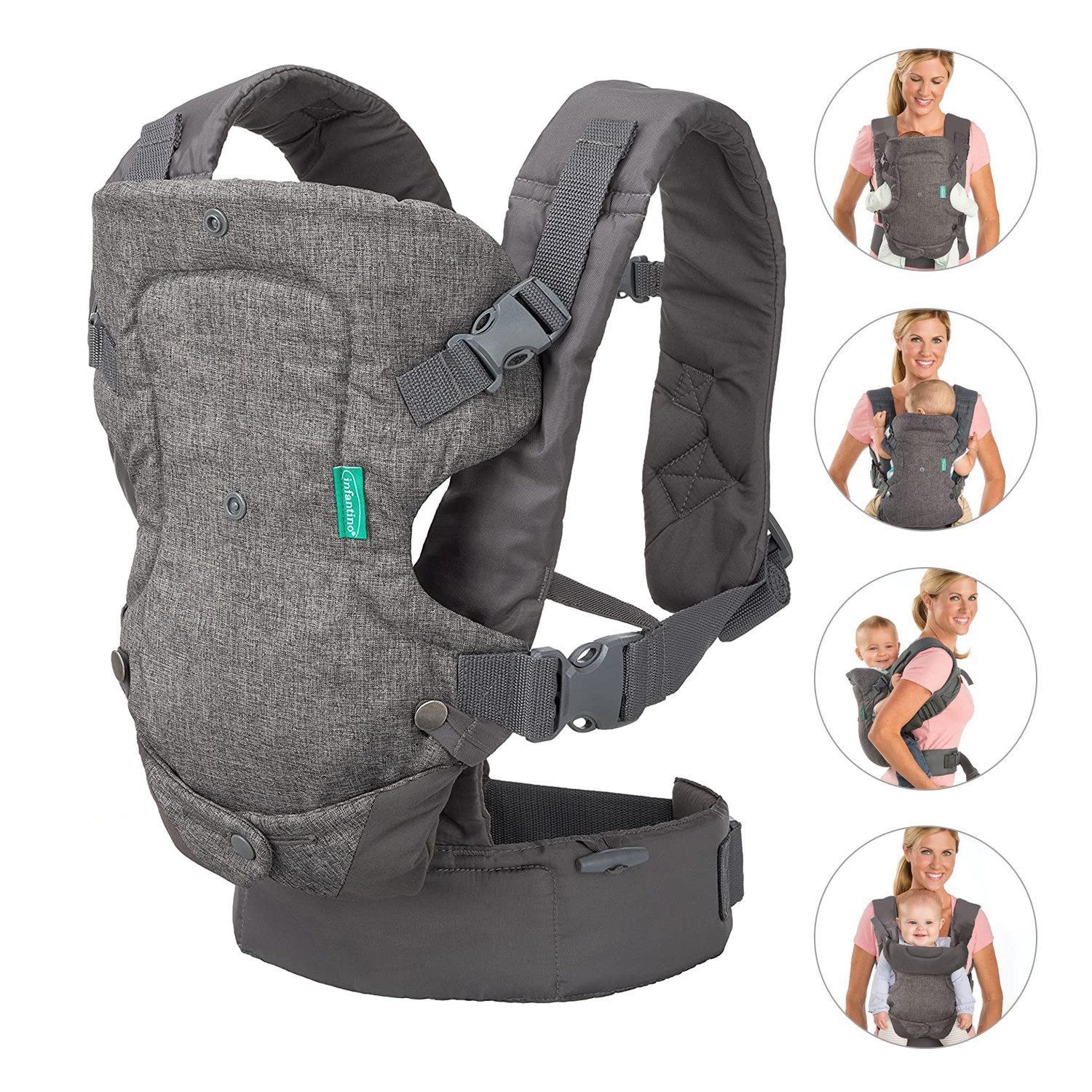 Bauchtrage Ergonomische 4-in-1-Babytrage für Neugeborene und Kleinkinder