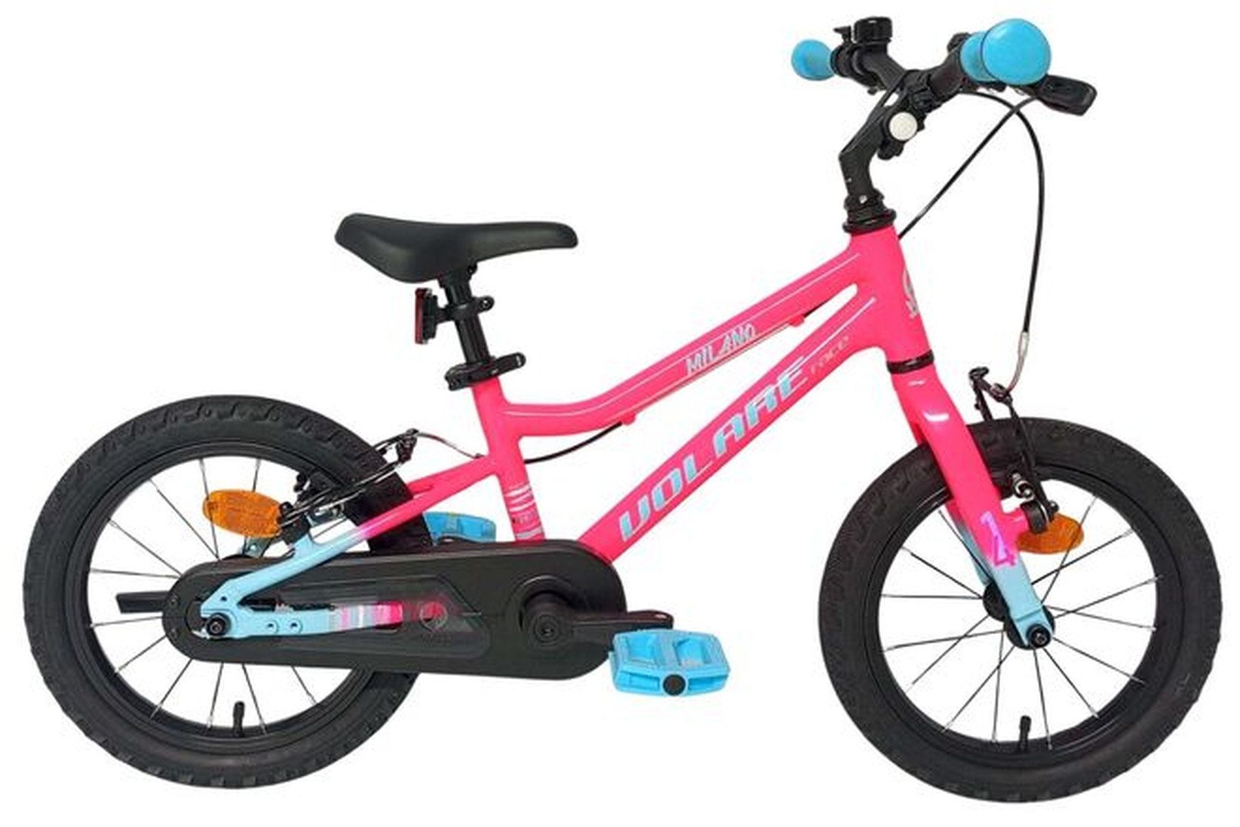 Volare Kinderfahrrad Milano Mädchen 18 Zoll mit Shimano Nexus 3, Rosa, sportlich und leicht, Schickes Kinderfahrrad für Mädchen, sicher und komfortabel
