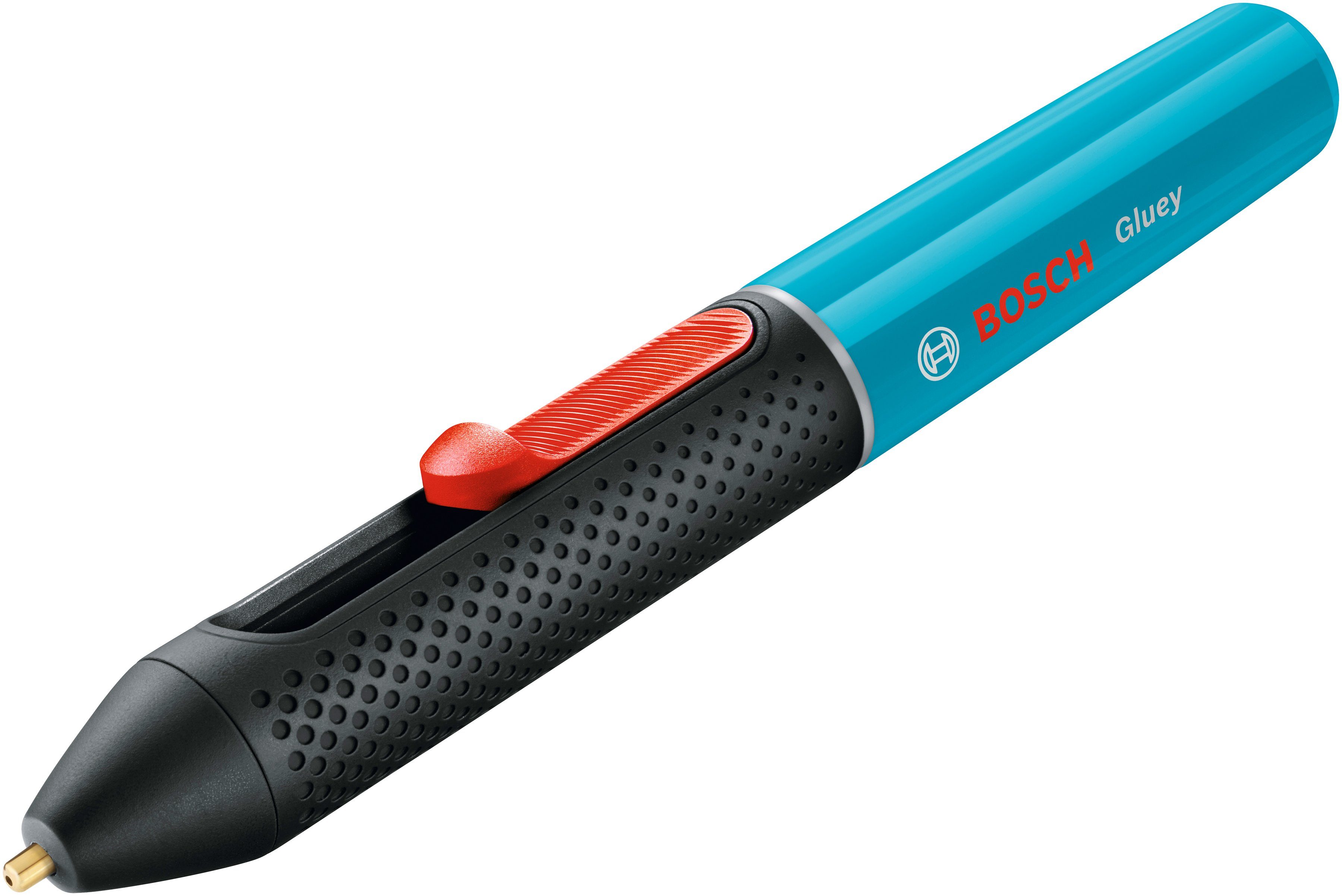 Bosch Home & Garden Heißklebestift Gluey, pink, (USB-Ladegerät & -Kabel, 2x1,2 V HR06 (AA) Akkus), inkl. 20 Mini-Klebesticks in vielen Farben