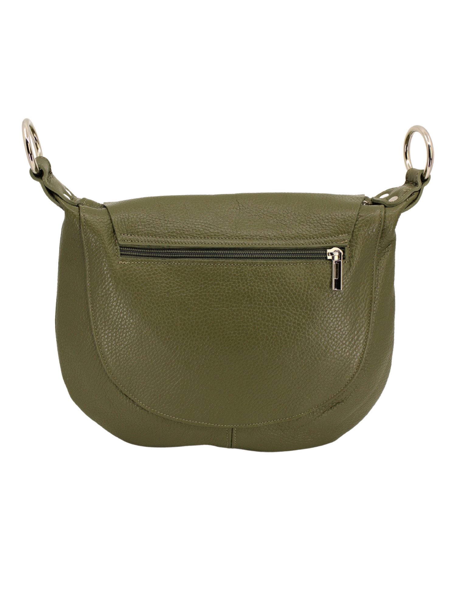 Adel Bags Schultertasche Kayla Ledertasche Made in Italy mit 2 Riemen, Zwei Tragegurte inklusive, Made in Italy