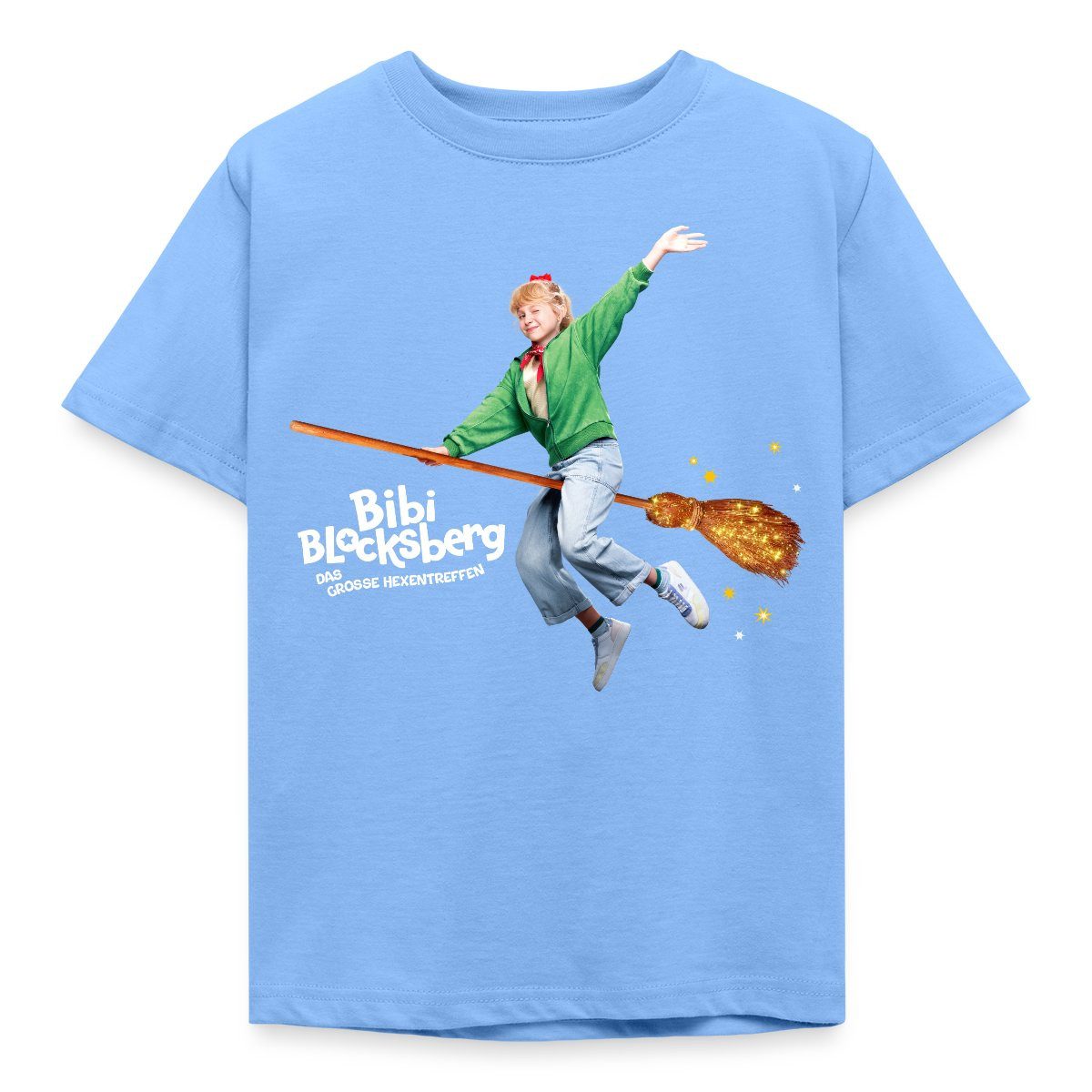 Spreadshirt T-Shirt Bibi Blocksberg Film Bibi Fliegt Auf Kartoffelbrei Kinder T-Shirt (1-tlg)