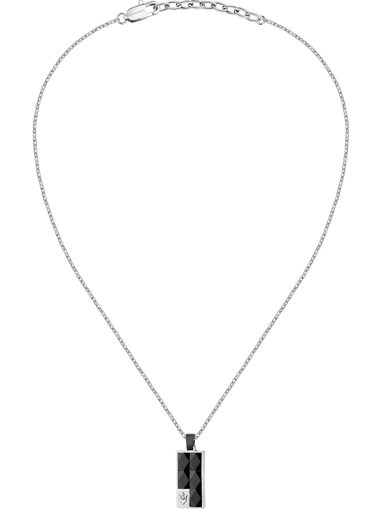 MASERATI Edelstahlkette Maserati Herren-Kette Edelstahl, Keramik günstig online kaufen
