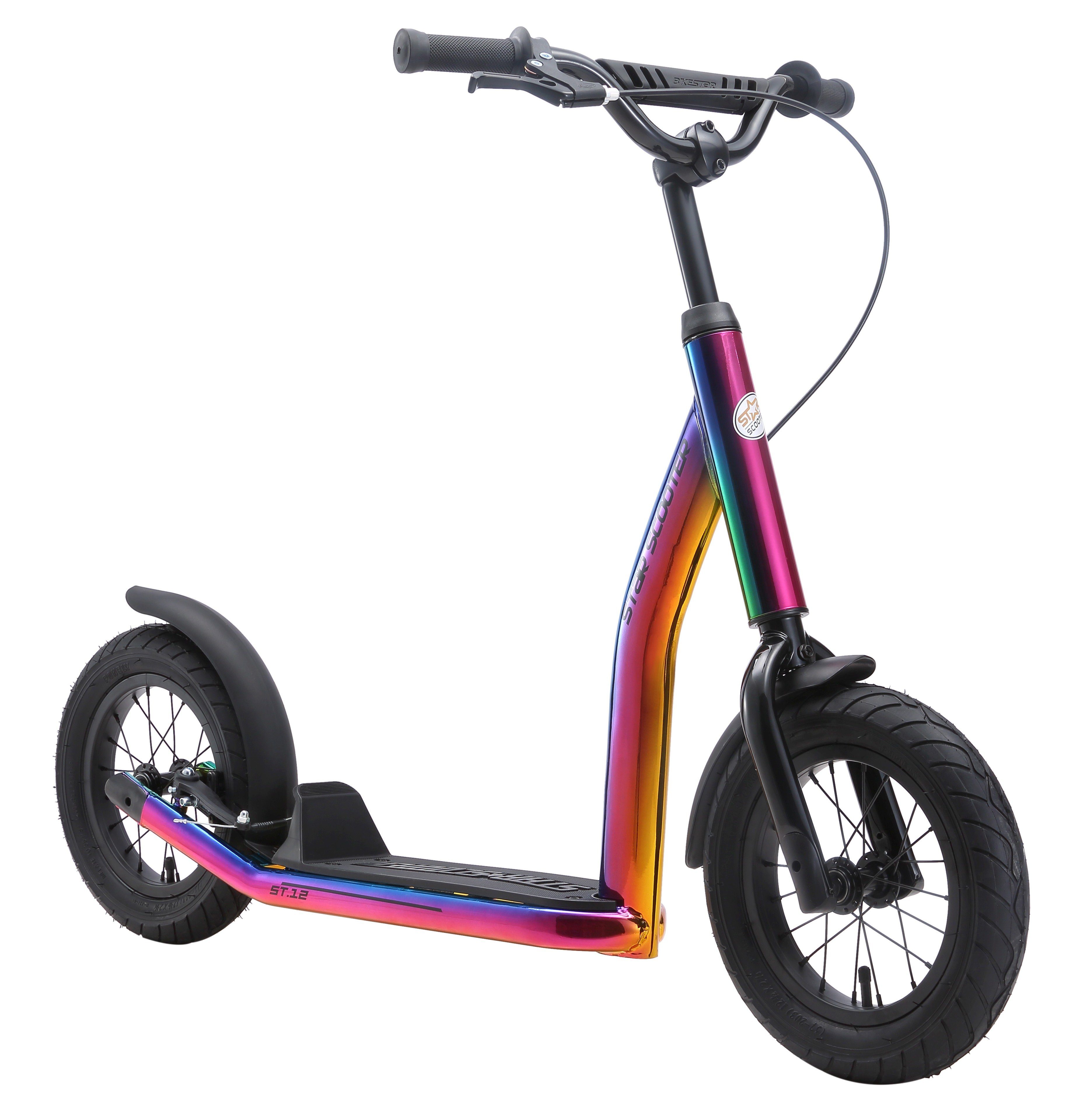 Star-Scooter Городской скутер 12 Zoll, ab 8 Jahre, Kinder City Roller ab 124 cm, Jungen, Mädchen, Höhenverstellbar, Seitenständer