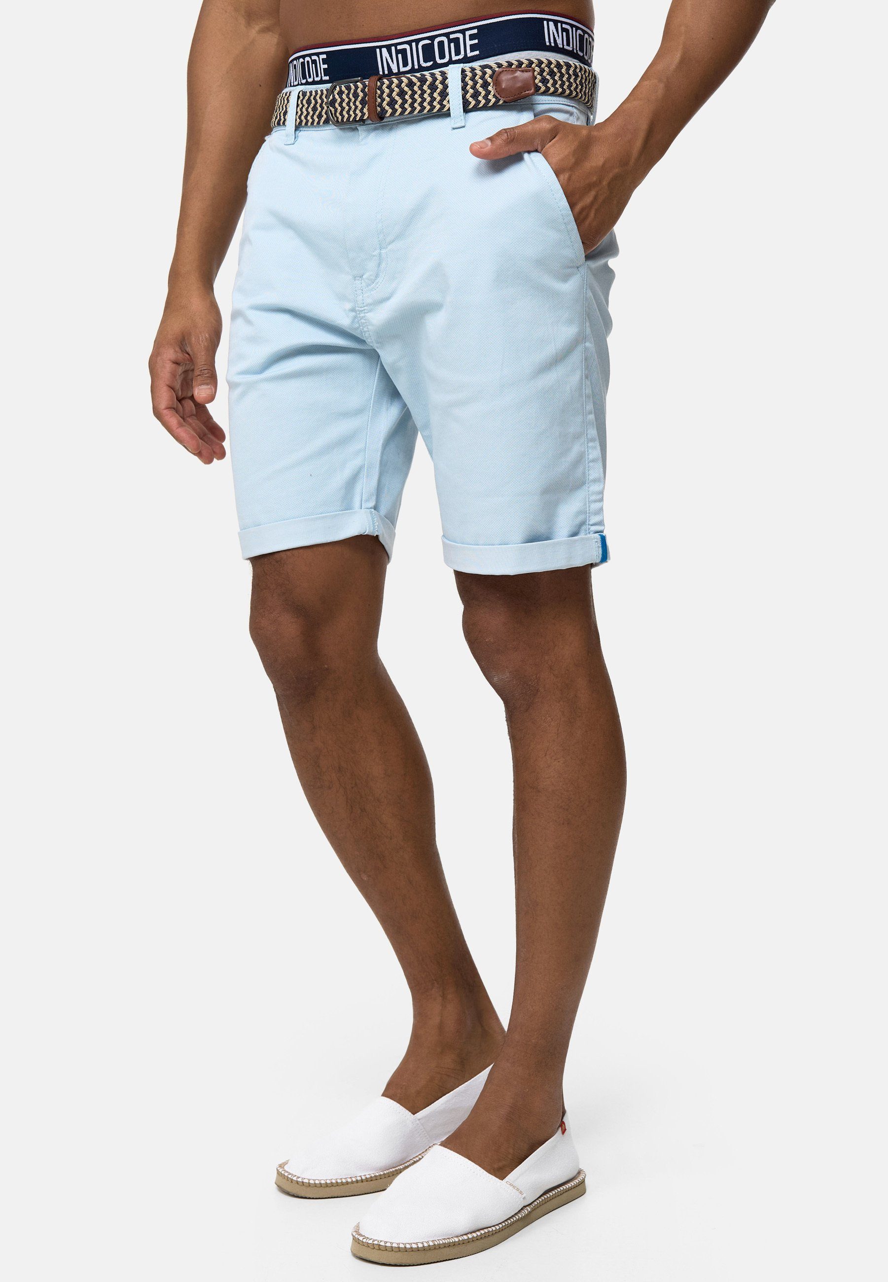 Indicode Chinoshorts Baltin aus elastischer Baumwoll-Qualität günstig online kaufen