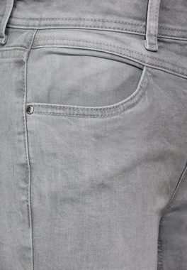 STREET ONE Slim-fit-Jeans in grauer Waschung