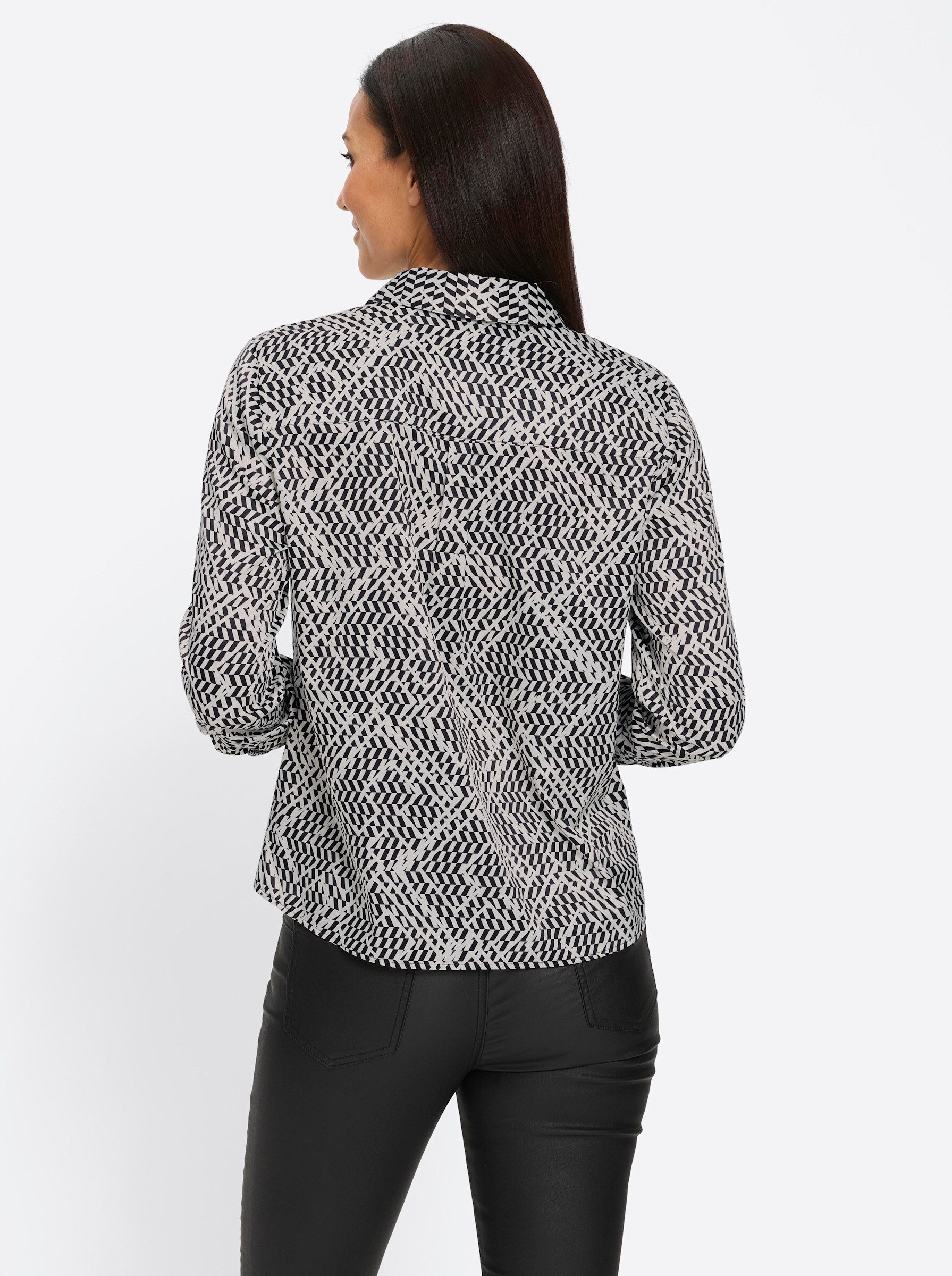 heine Klassische Bluse Druckbluse Langarm