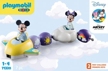 Playmobil® Konstruktions-Spielset Mickys & Minnies Wolkenflug (71320), Playmobil 1-2-3, (7 St), Made in Europe