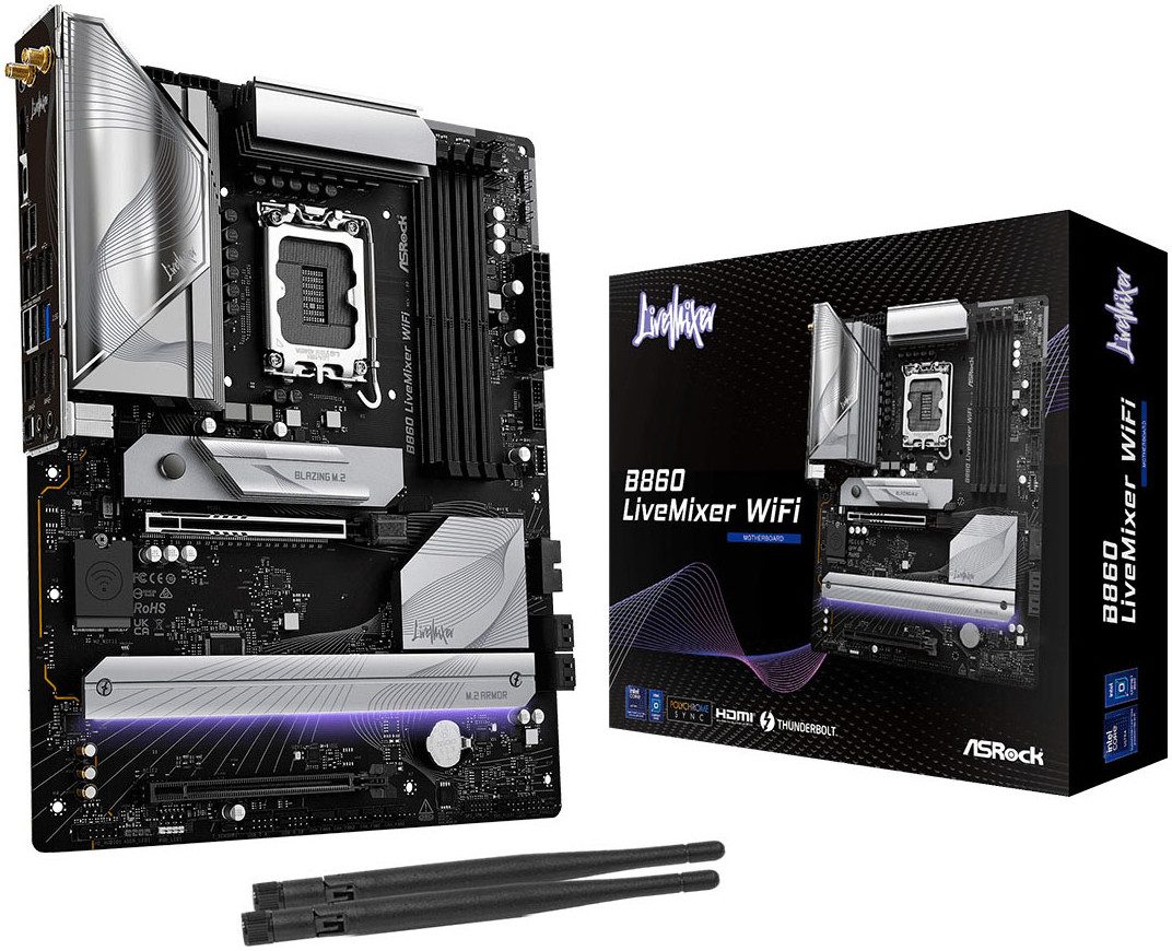 Asrock B860 LiveMixer WiFi Mainboard